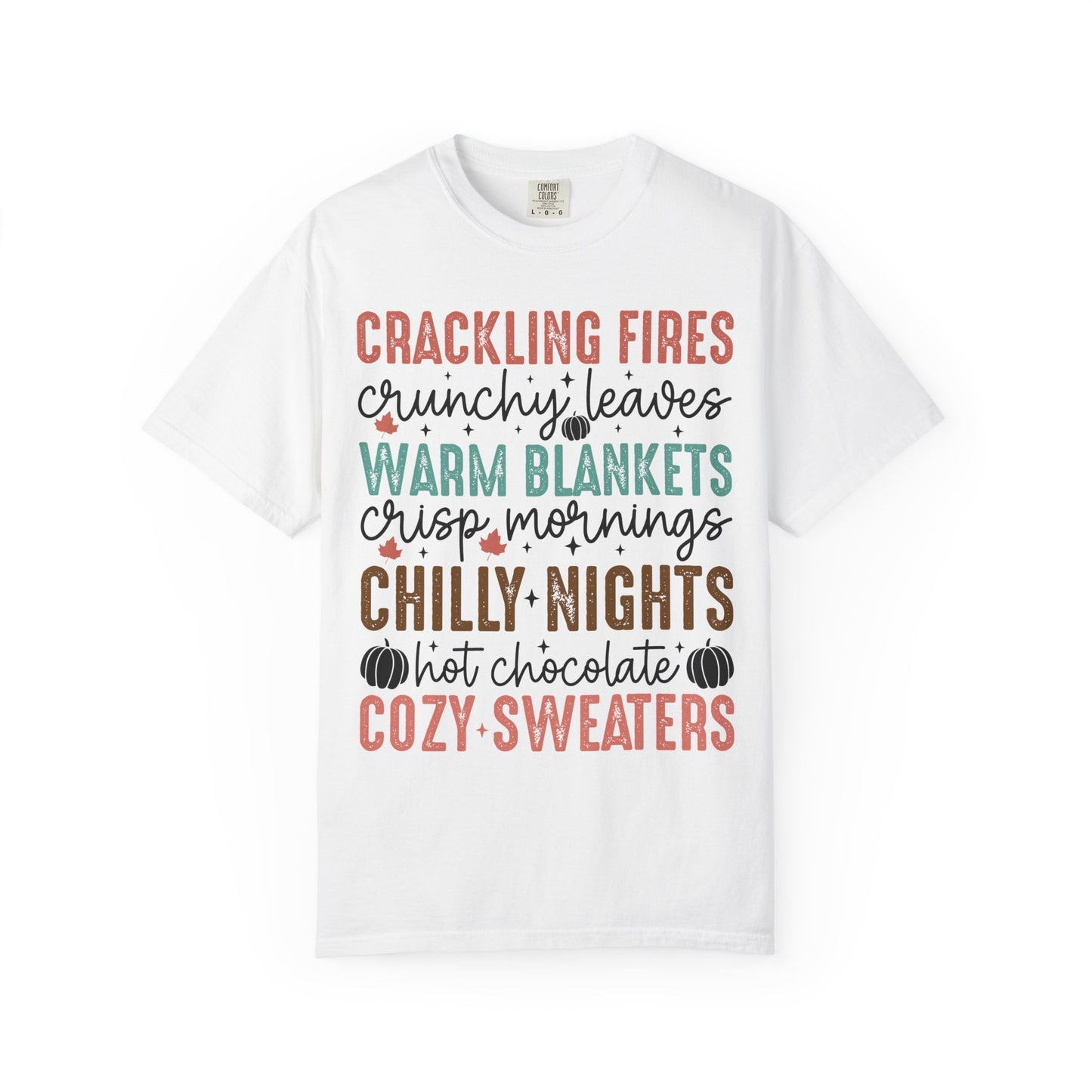 Fall Cozy T-Shirt, Unisex Autumn Tee, Warm Blankets Fashion, Seasonal Gift, Chilly Nights Apparel, Cute Thanksgiving Shirt