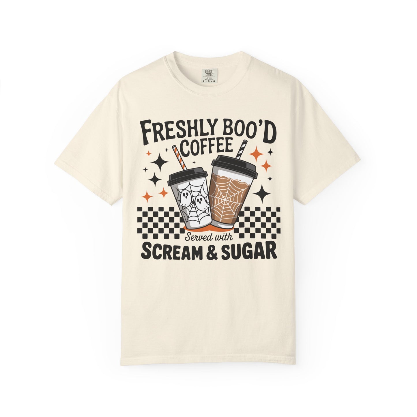 Spooky Vibes Coffee T-shirt, Halloween Gift, Unisex Tee, Fall Fashion, Casual Comfortable Wear, Fun Holiday Top