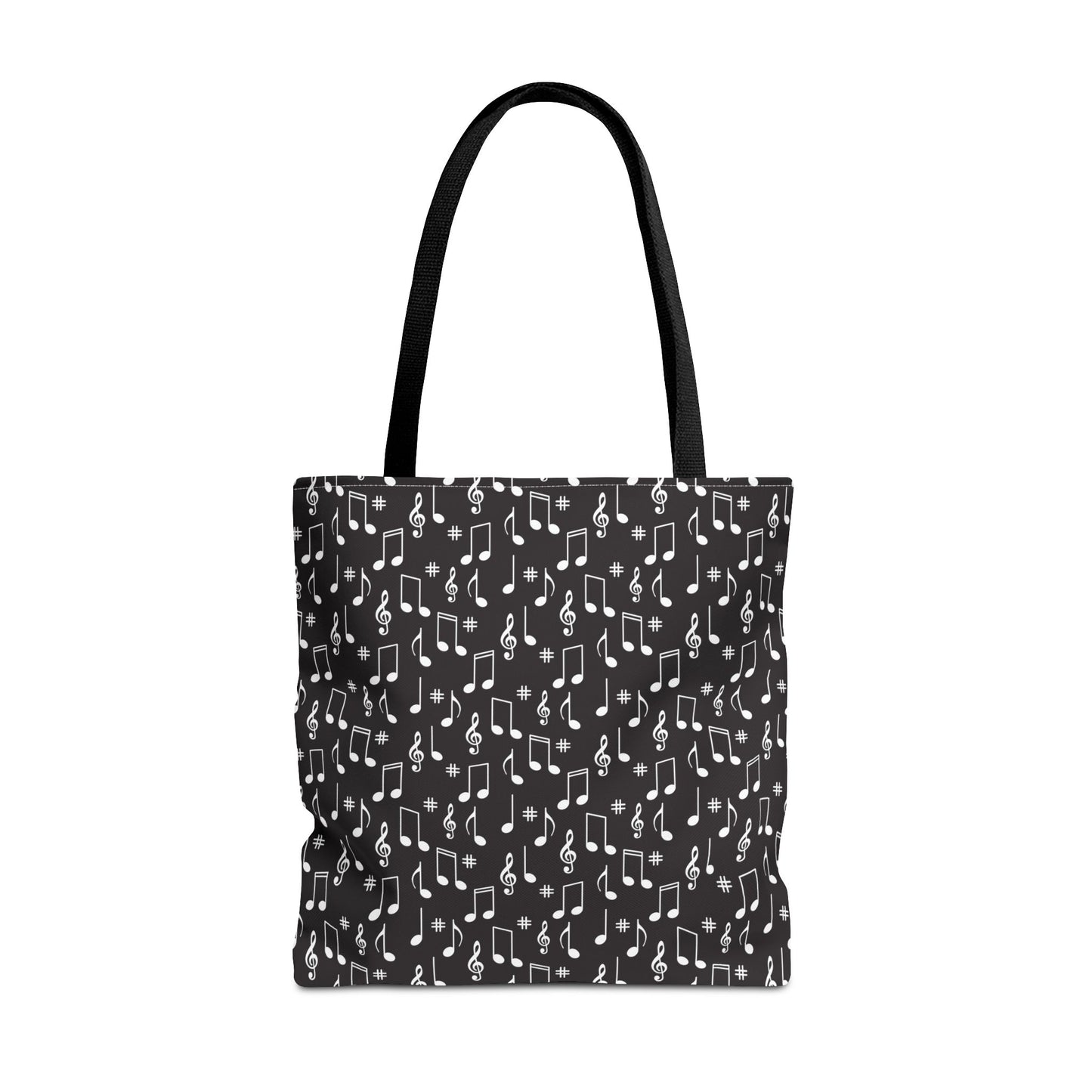 Musical Notes Tote Bag, Eco-Friendly Shopping Bag, Music Lover Gift, Stylish Carry-All, Gift for Musicians