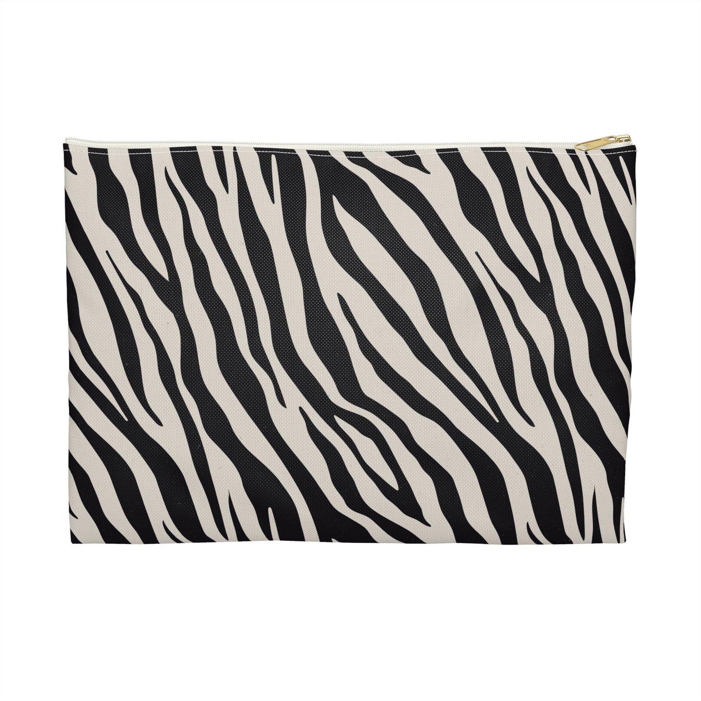 Chic Zebra Print Accessory Pouch, Cosmetic Bag, Travel Organizer, Pencil Case, Gift for Her