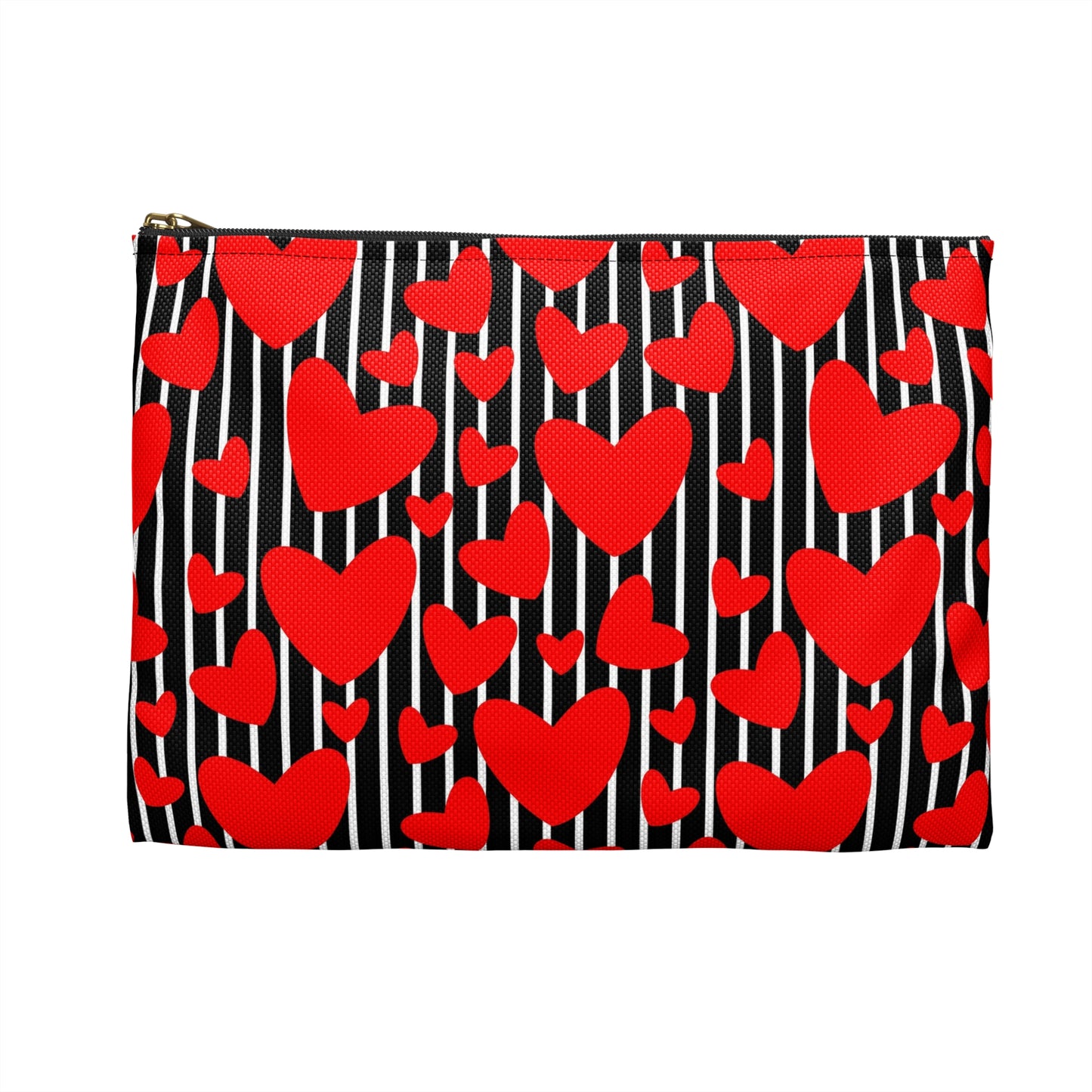 Heart Pattern Accessory Pouch - Romantic Makeup Bag, Gift for Her, Valentine’s Day Clutch, Love-Themed Storage, Cute Travel Organizer