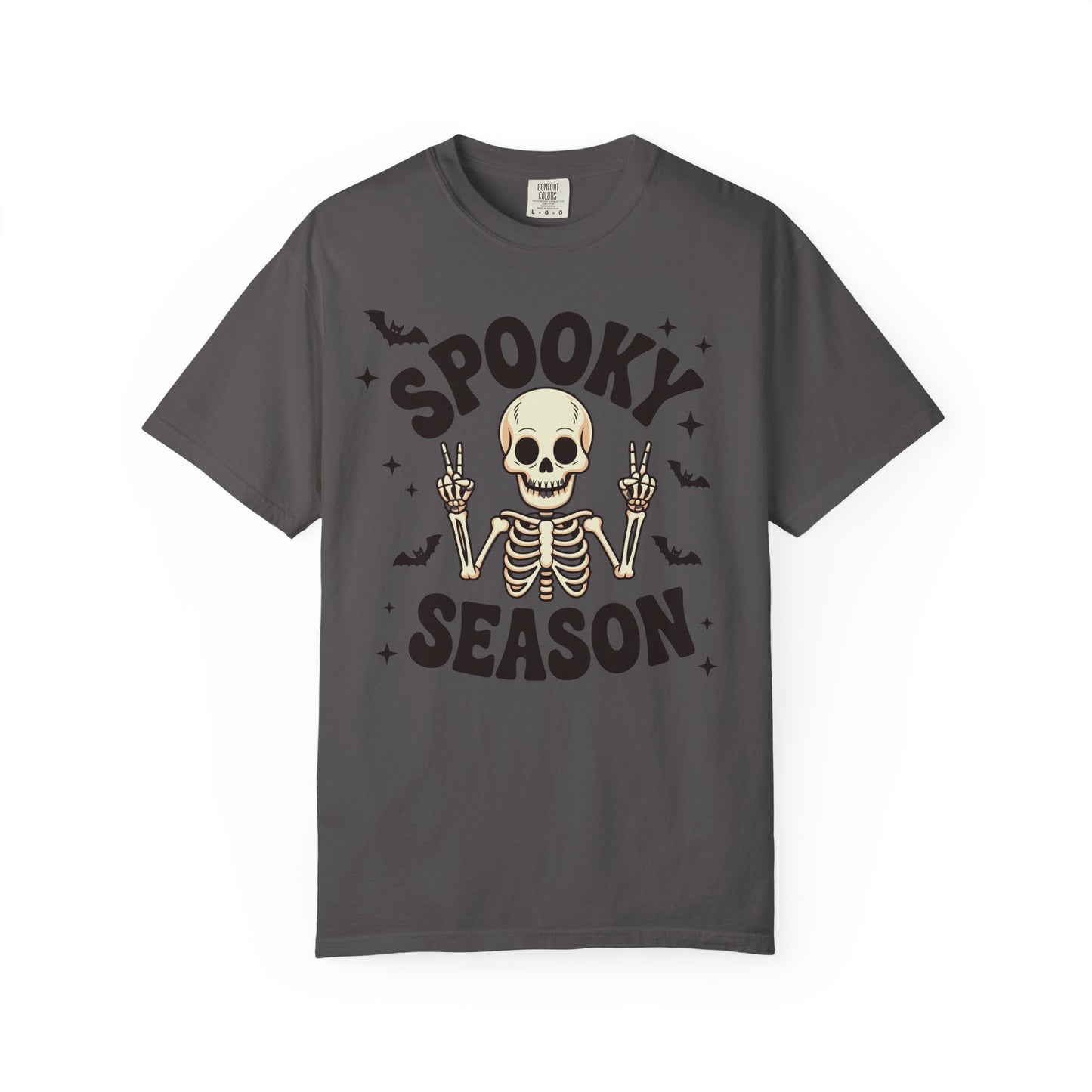 Spooky Season Skeleton T-Shirt, Halloween Tee, Unisex Graphic Shirt, Casual Fall Apparel, Gifts for Halloween Lovers