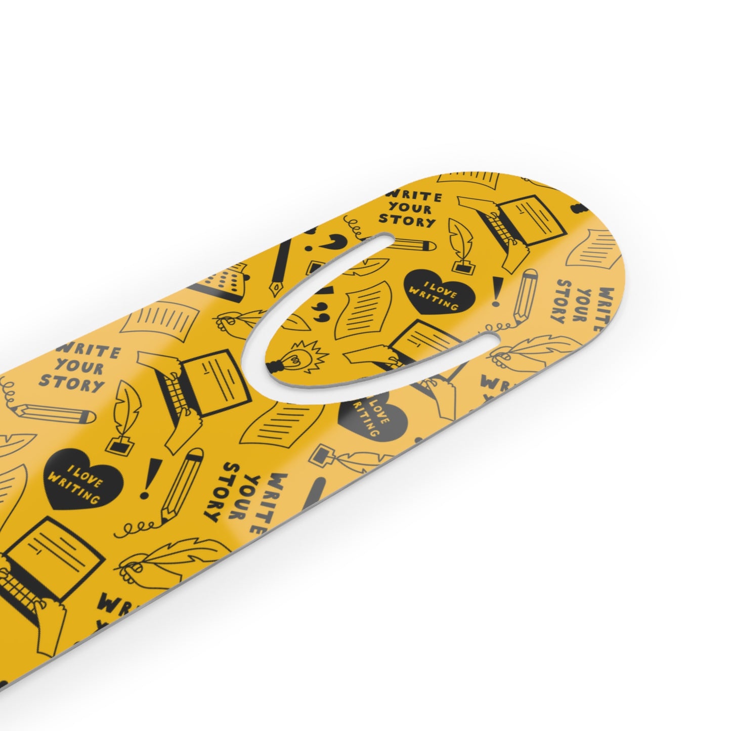 Playful Reading Bookmark - Fun Book Lover Gift, Yellow Bookmark, Literary Accessory, Office Supplies, Reading Tracker