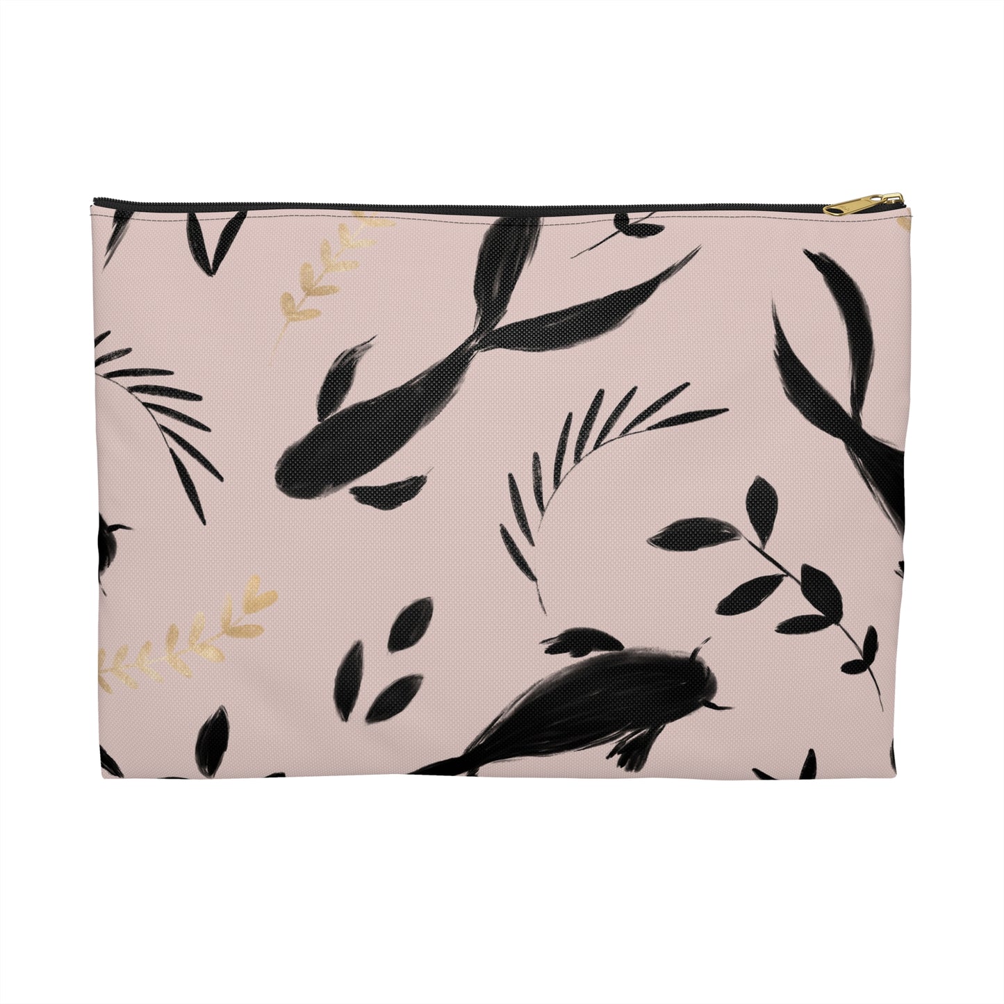 Chic Botanical Accessory Pouch, Floral Makeup Bag, Travel Organizer, Gift for Her, Cute Storage Pouch