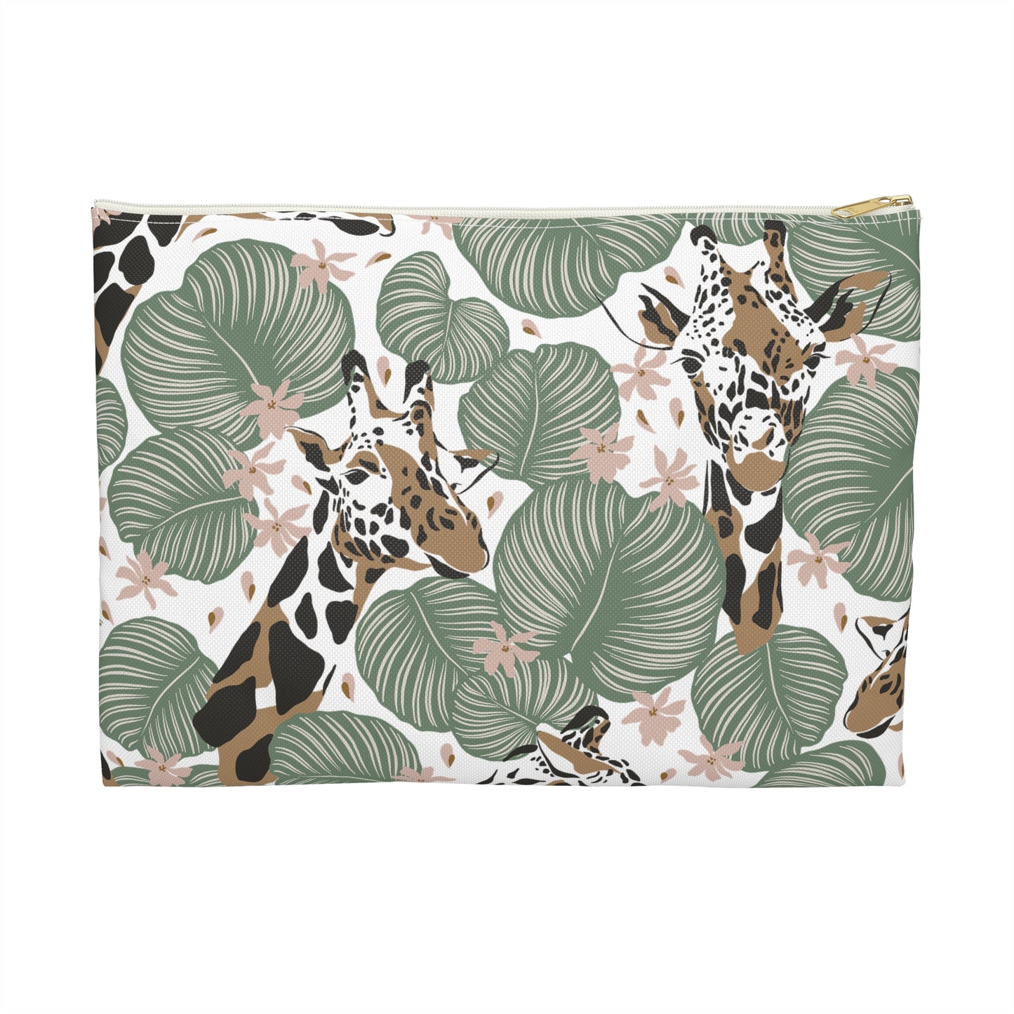 Tropical Giraffe Accessory Pouch - Stylish Makeup Bag, Travel Organizer, Safari-themed Gift, Nature Lover's Essentials, Fun & Functional