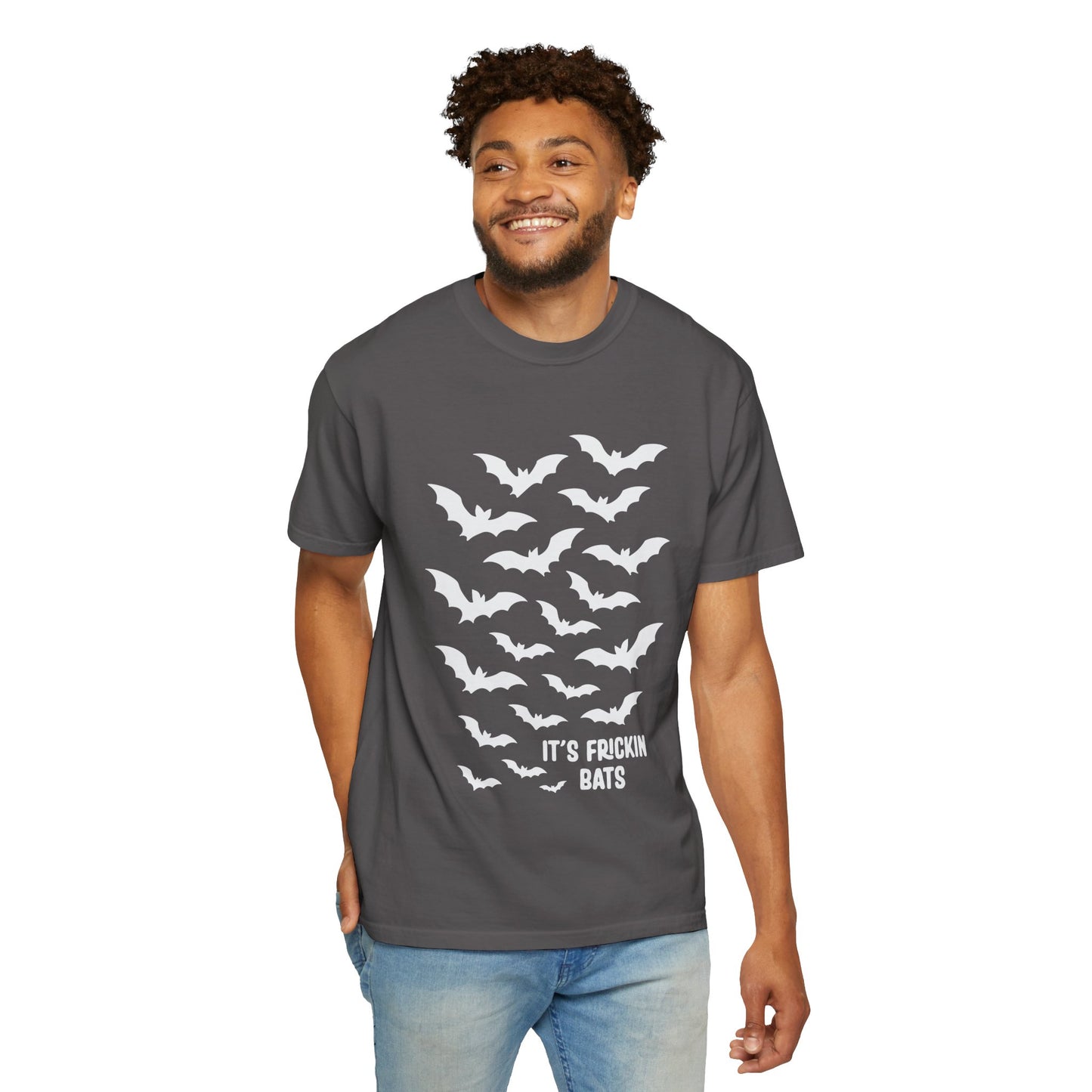 Halloween Bat T-Shirt, Spooky Unisex T-Shirt, Funny Graphic Tee, Fall Apparel, Perfect for Halloween Parties, Gift for Bat Lovers