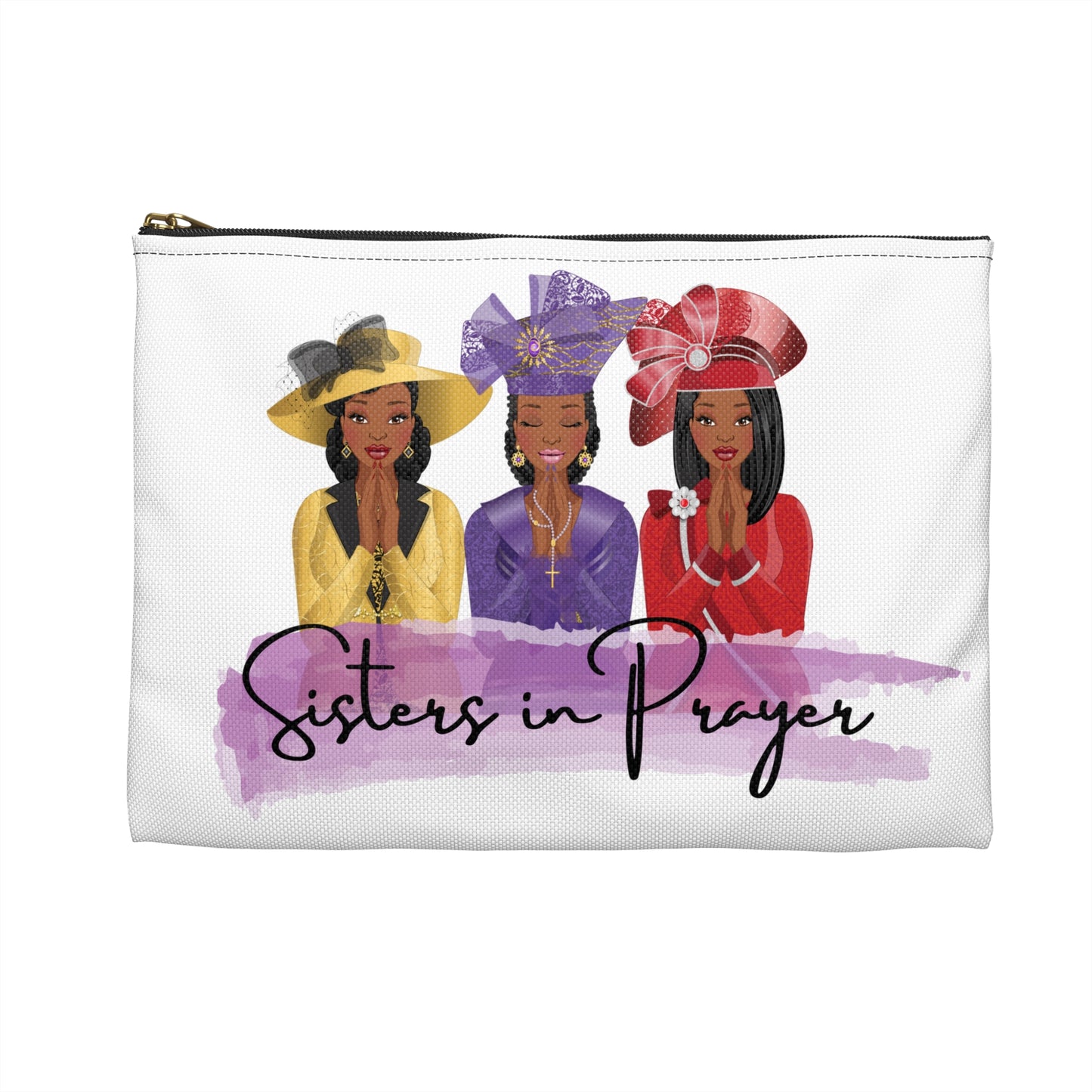 Sisters in Prayer Accessory Pouch, Prayer Pouch, Faithful Sisters, Gifts for Women, Religious Accessories, Christian Decor
