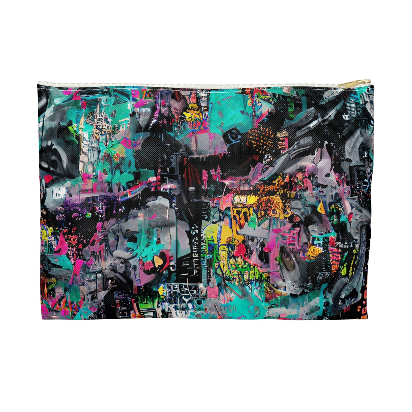 Vibrant Accessory Pouch | Colorful Makeup Bag, Travel Organizer, Artist Supplies Case, Unique Gift for Her, Fun Clutch