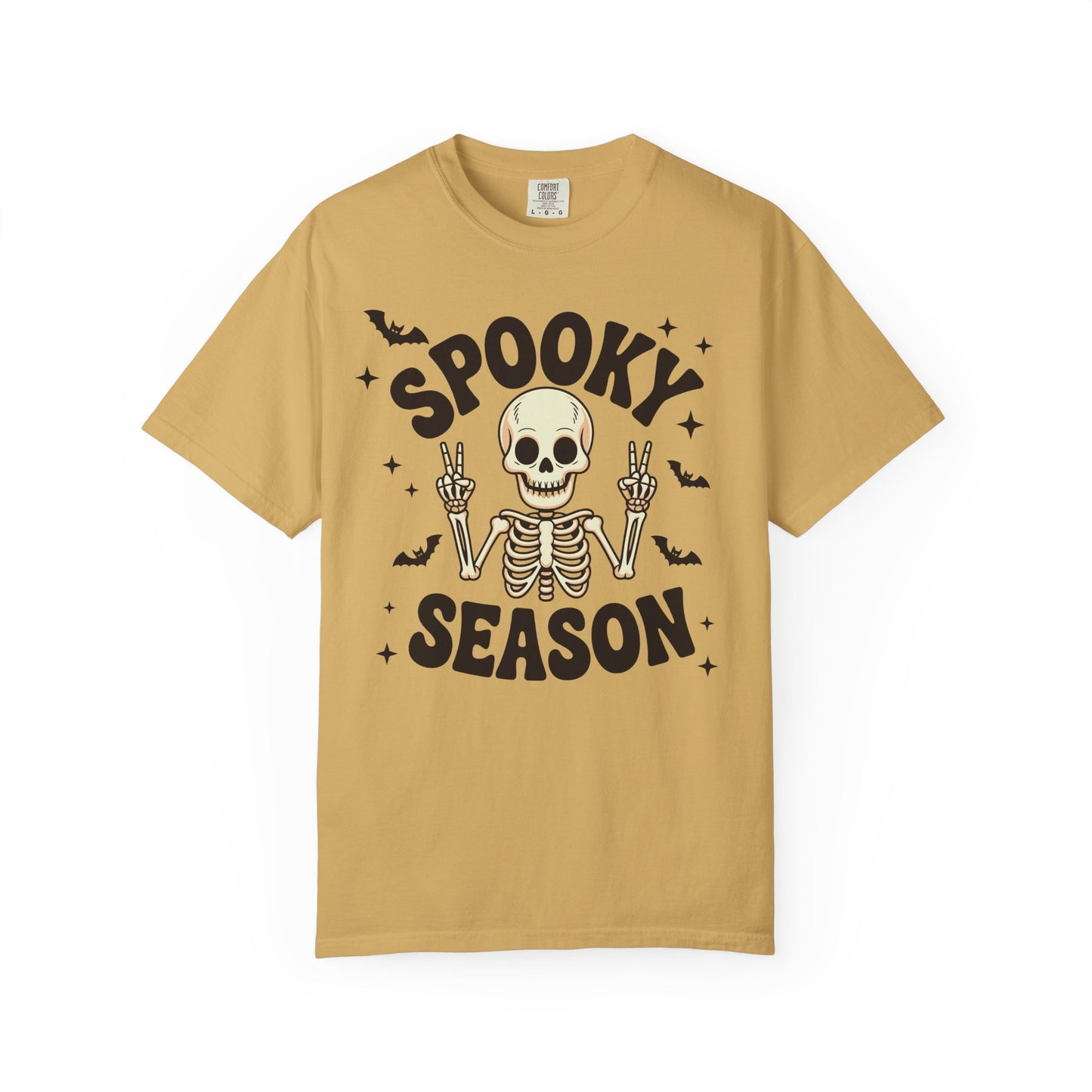 Spooky Season Skeleton T-Shirt, Halloween Tee, Unisex Graphic Shirt, Casual Fall Apparel, Gifts for Halloween Lovers