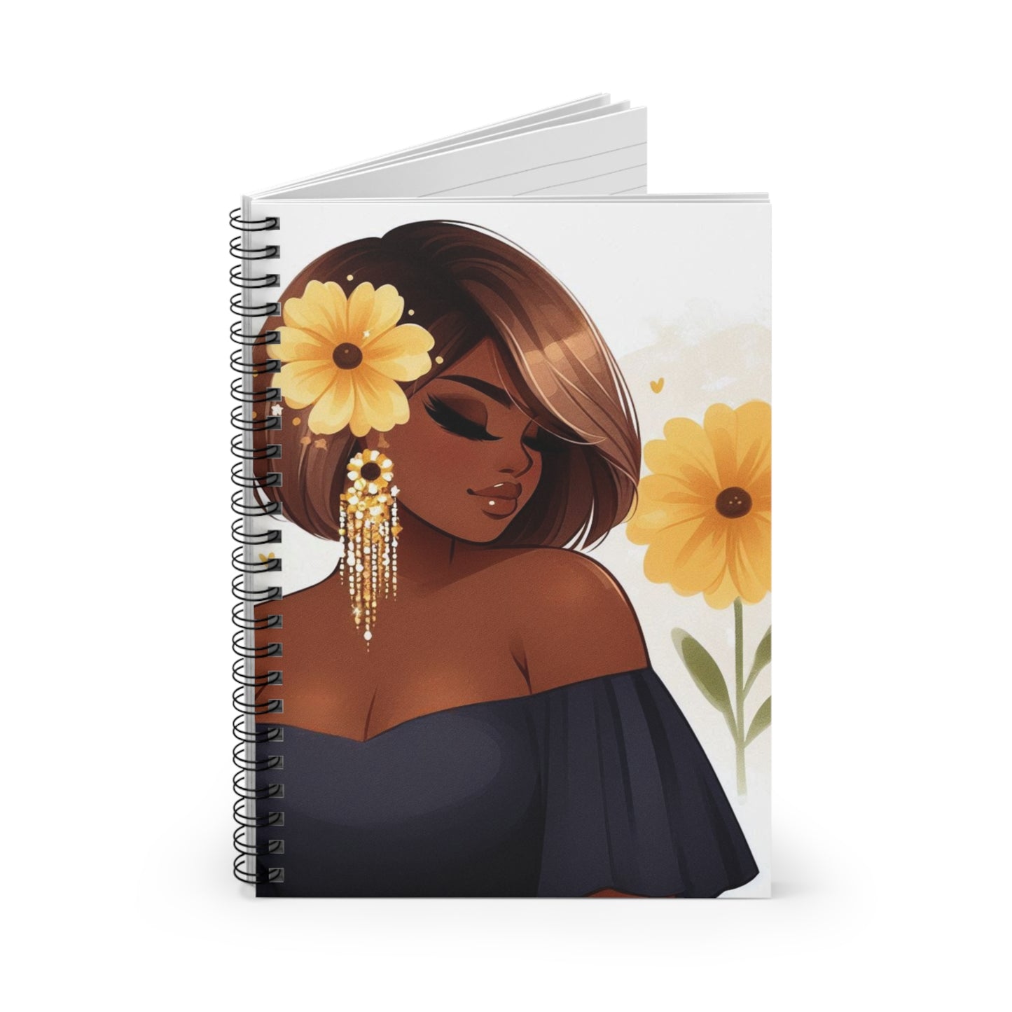 Elegant Floral Spiral Notebook - Ideal for Journaling, Note-taking & Gift-Giving