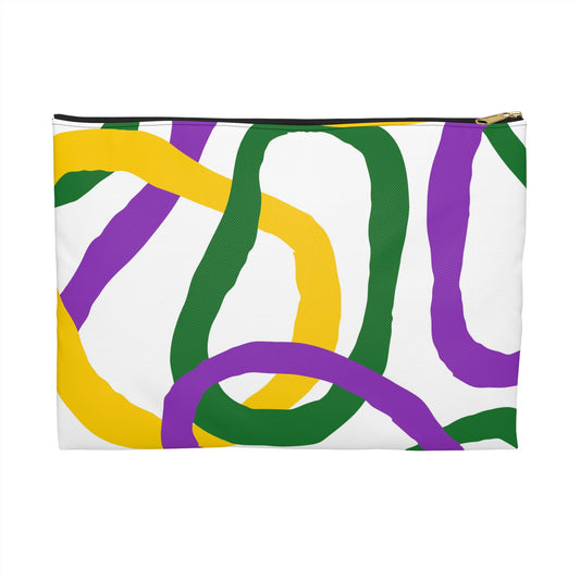 Vibrant Abstract Accessory Pouch, Colorful Makeup Bag, Travel Organizer, Ideal for Gifts, Summer Festivals, Party Essentials
