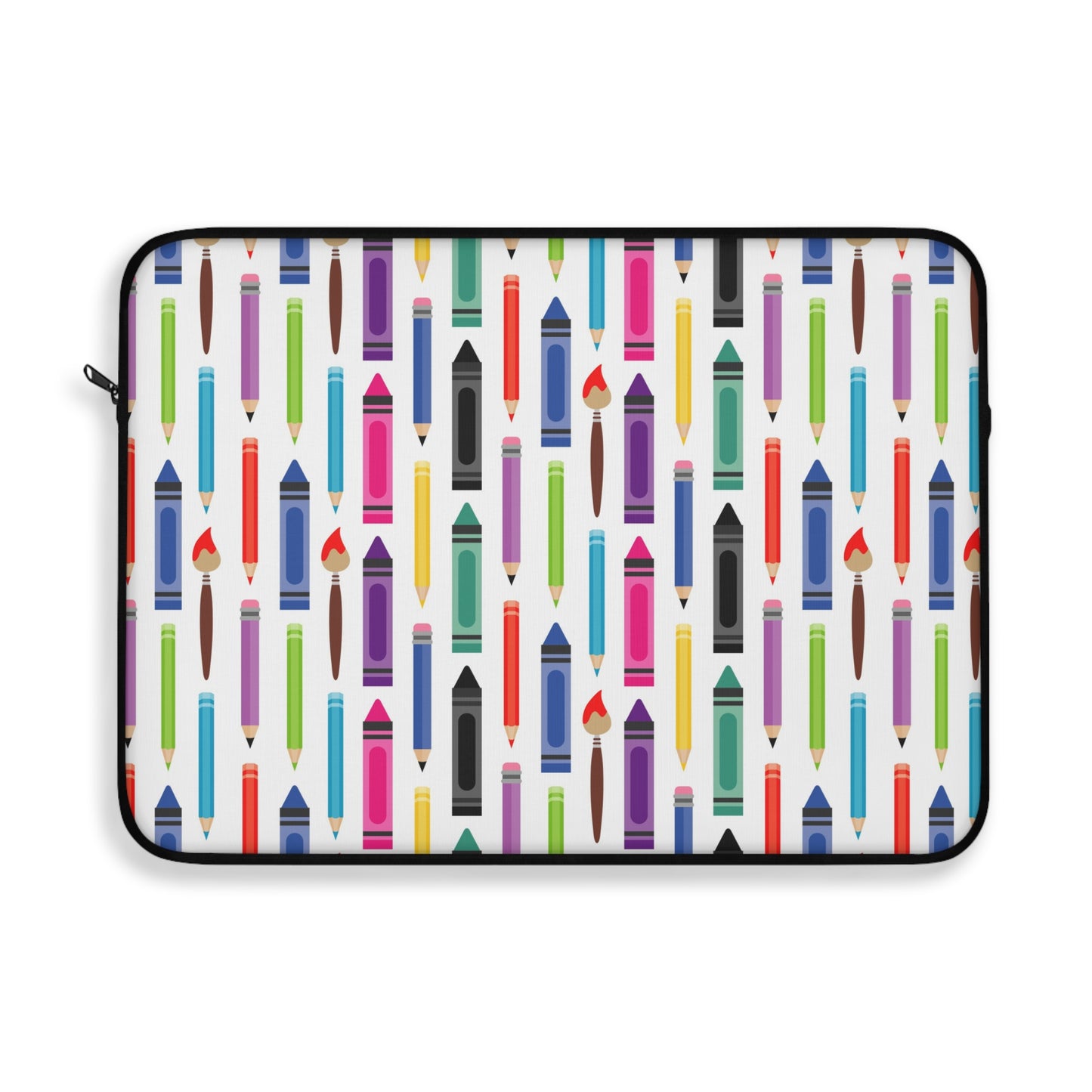 Colorful Crayon Laptop Sleeve - Cute, Fun, Art-Inspired Gift, School Accessory, Back to School, Kids, Teachers, Creative Professionals