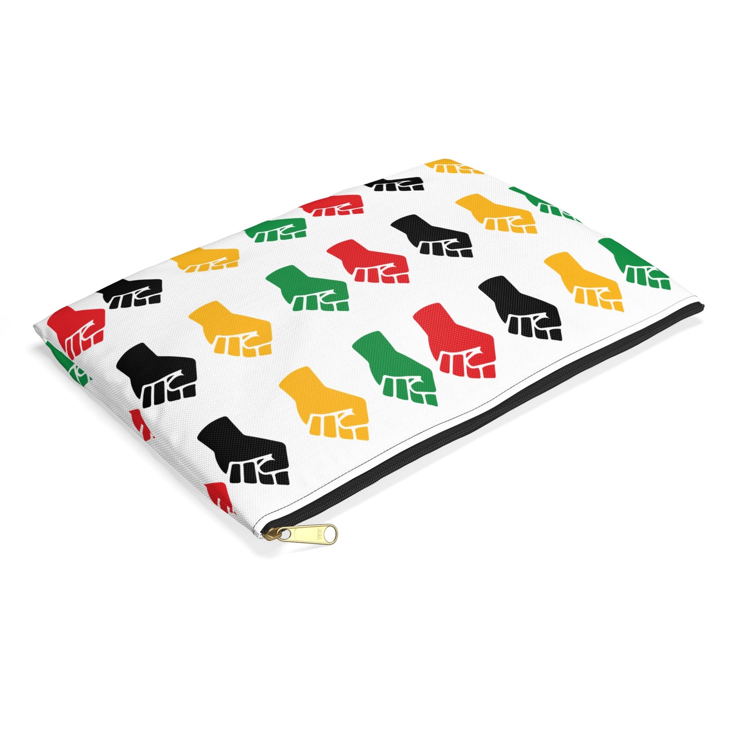 Empowering Accessory Pouch - Bold Fist Design, Protest Gear, Activism Organizer, Gift for Allies, Travel Essentials, Arts & Crafts