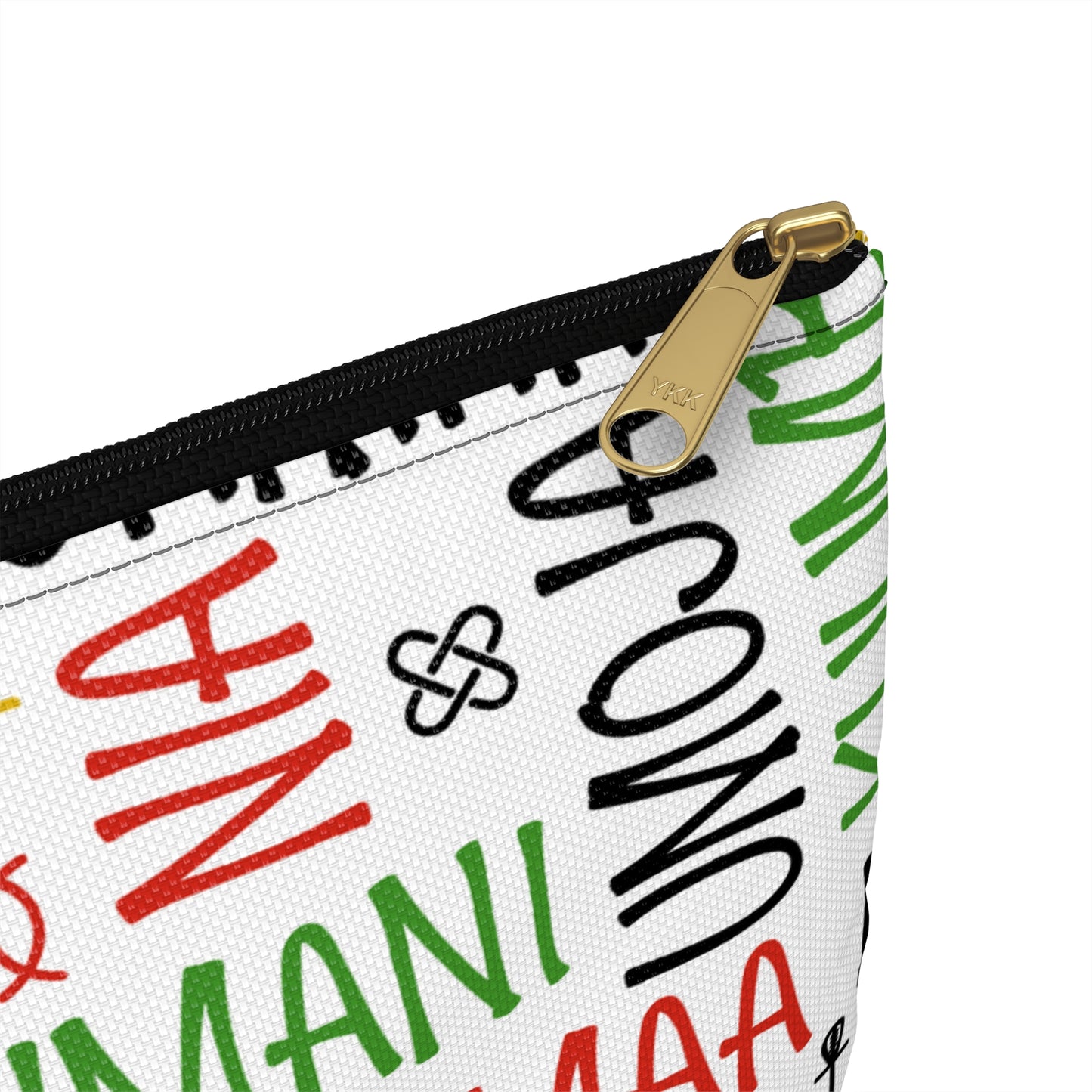 Vibrant Kwanzaa Accessory Pouch, Ethnic Patterns, Holiday Storage Bag, Gift for Her, Travel Makeup Case, Eco-Friendly Pouch