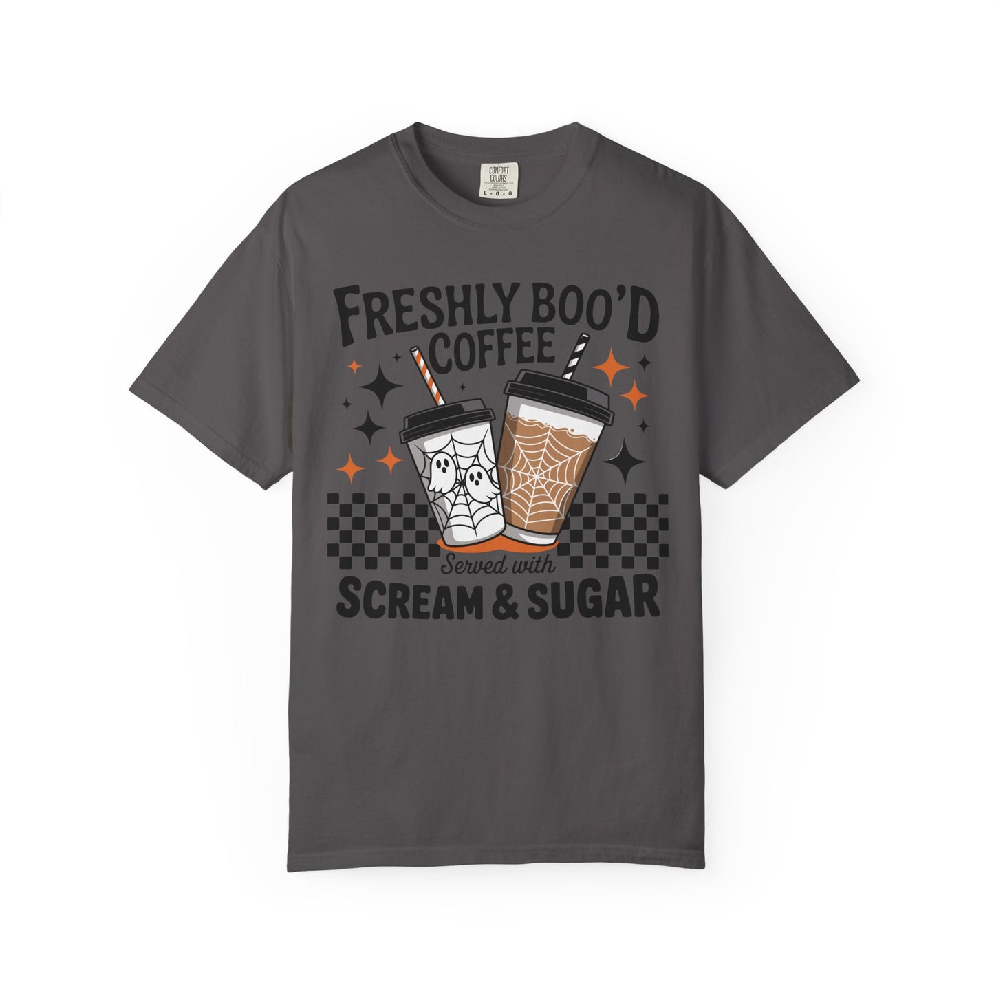 Spooky Vibes Coffee T-shirt, Halloween Gift, Unisex Tee, Fall Fashion, Casual Comfortable Wear, Fun Holiday Top