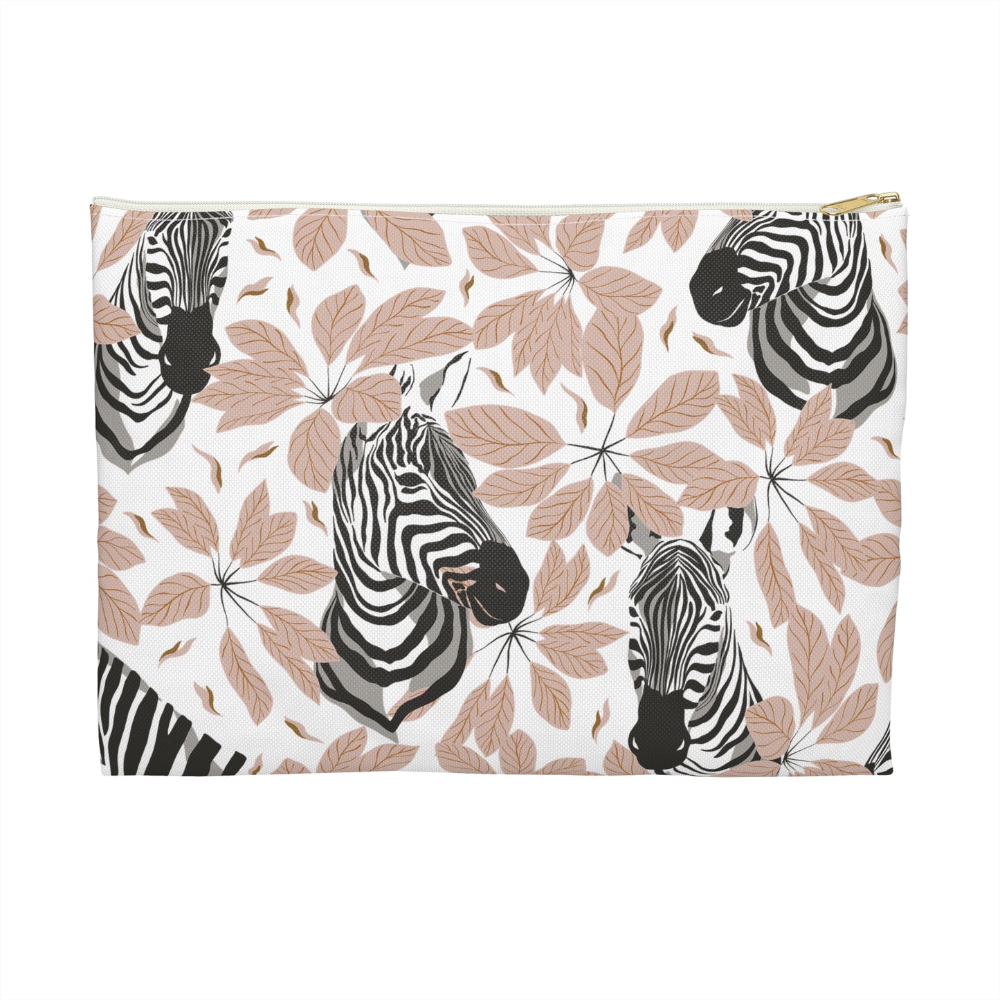 Chic Zebra Print Accessory Pouch | Trendy Makeup Bag, Travel Organizer, Gift for Animal Lovers, Eco-Friendly Pouch