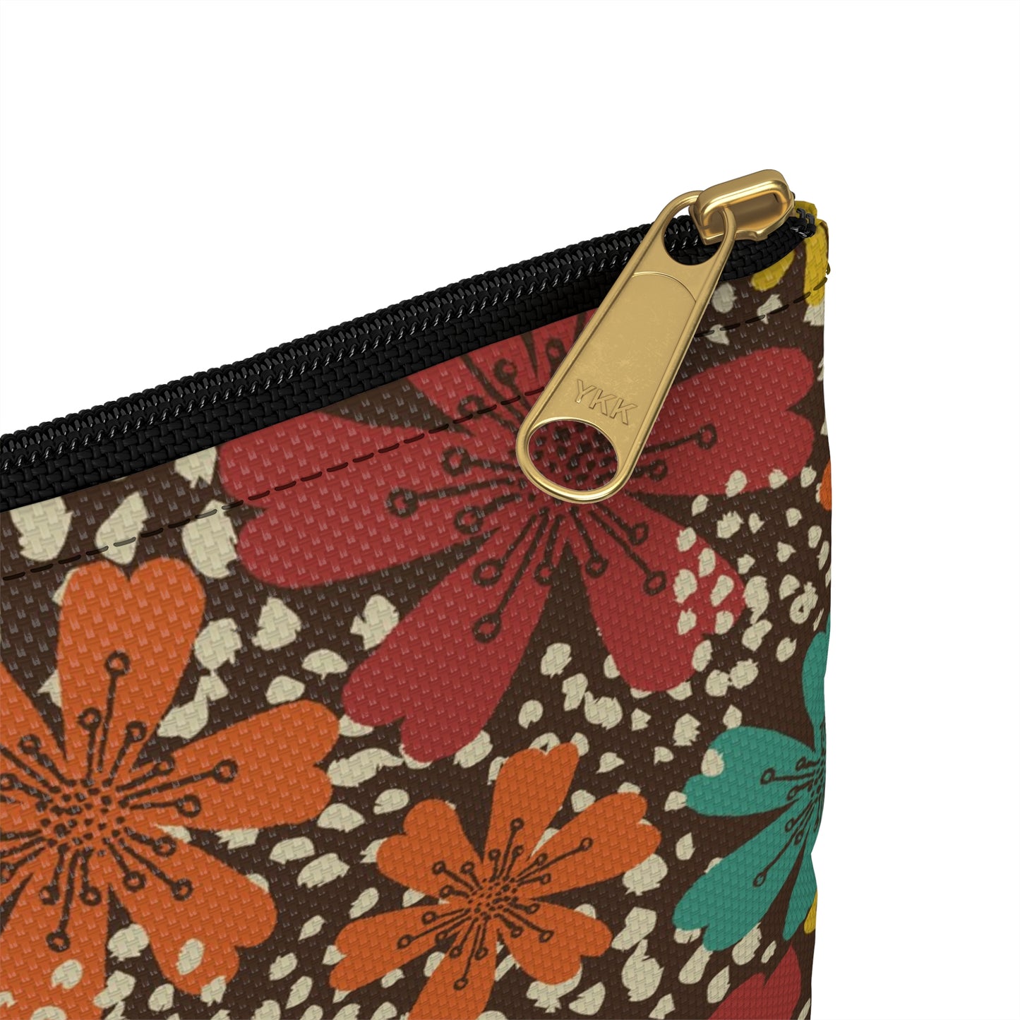 Vibrant Floral Accessory Pouch, Organizer Bag for Travel, Makeup, Gifts, Summer Vibes, Boho Style