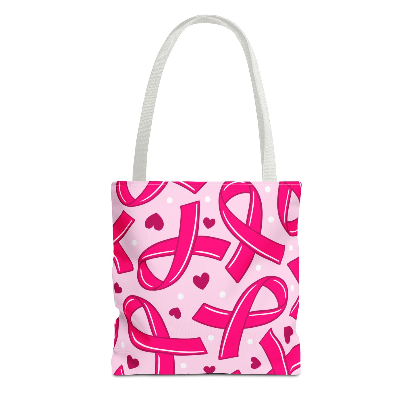 Pink Ribbon Tote Bag, Breast Cancer Awareness, Eco-Friendly, Gift for Her, Support Ribbon Bag, Charity Fundraising