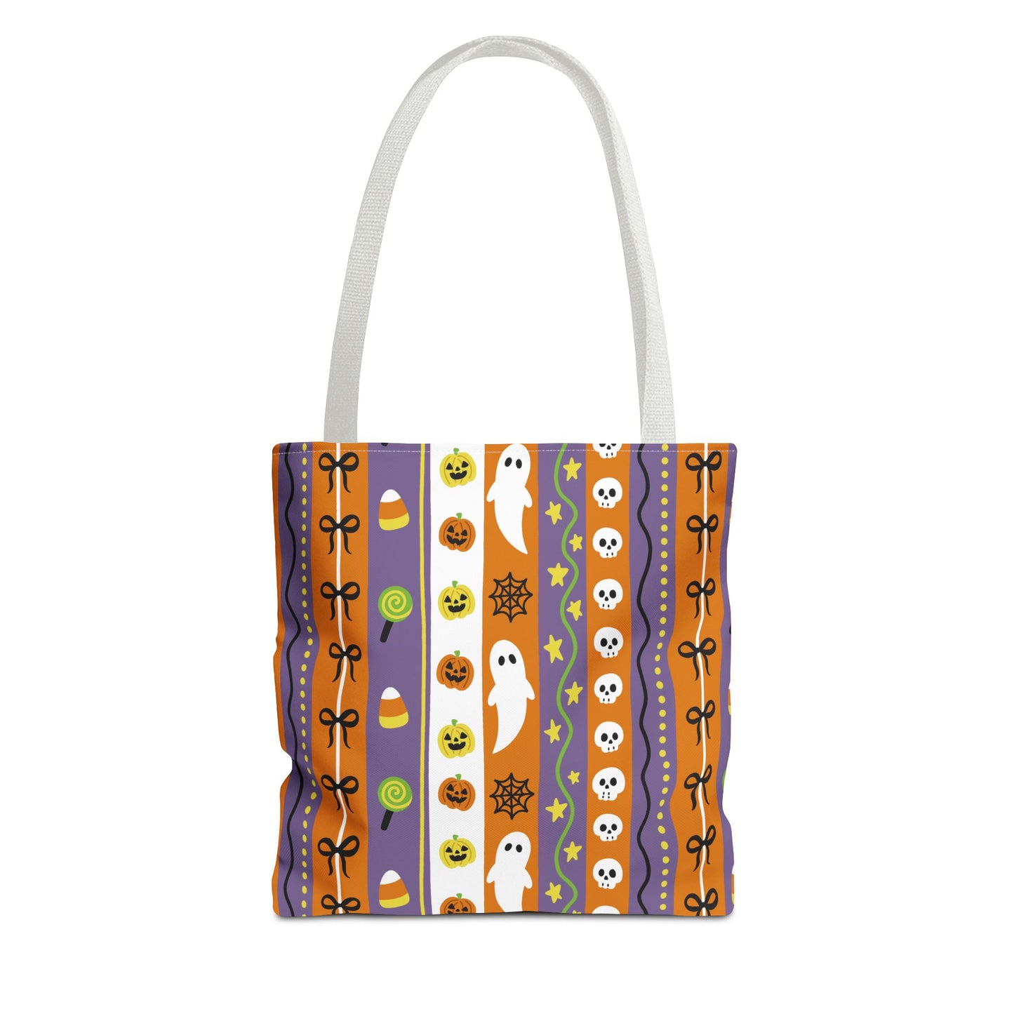 Halloween Ghosts Tote Bag, Spooky Candy Tote, Trick-or-Treat Bag, Fall Festival Accessory, Cute Autumn Purse