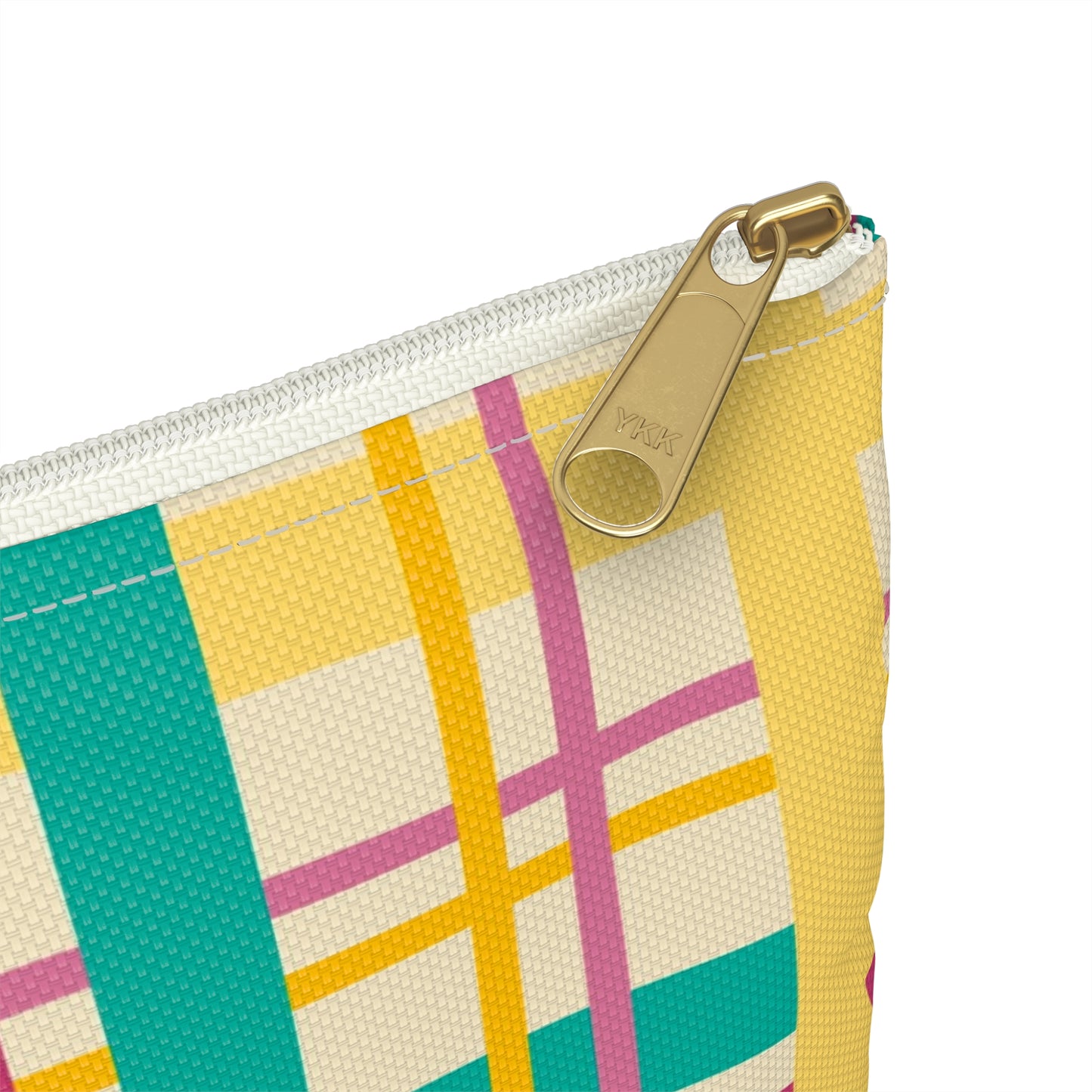 Vibrant Plaid Accessory Pouch | Colorful Cosmetic Bag, Organizer, Gift for Her, Makeup Bag, Travel Essentials