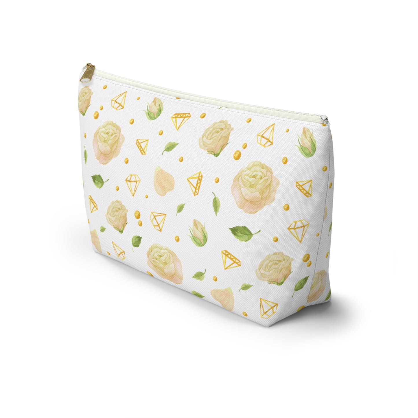 Floral Accessory Pouch - Makeup Bag, Travel Organizer, Cosmetic Case, Gift for Her, Wedding Favor