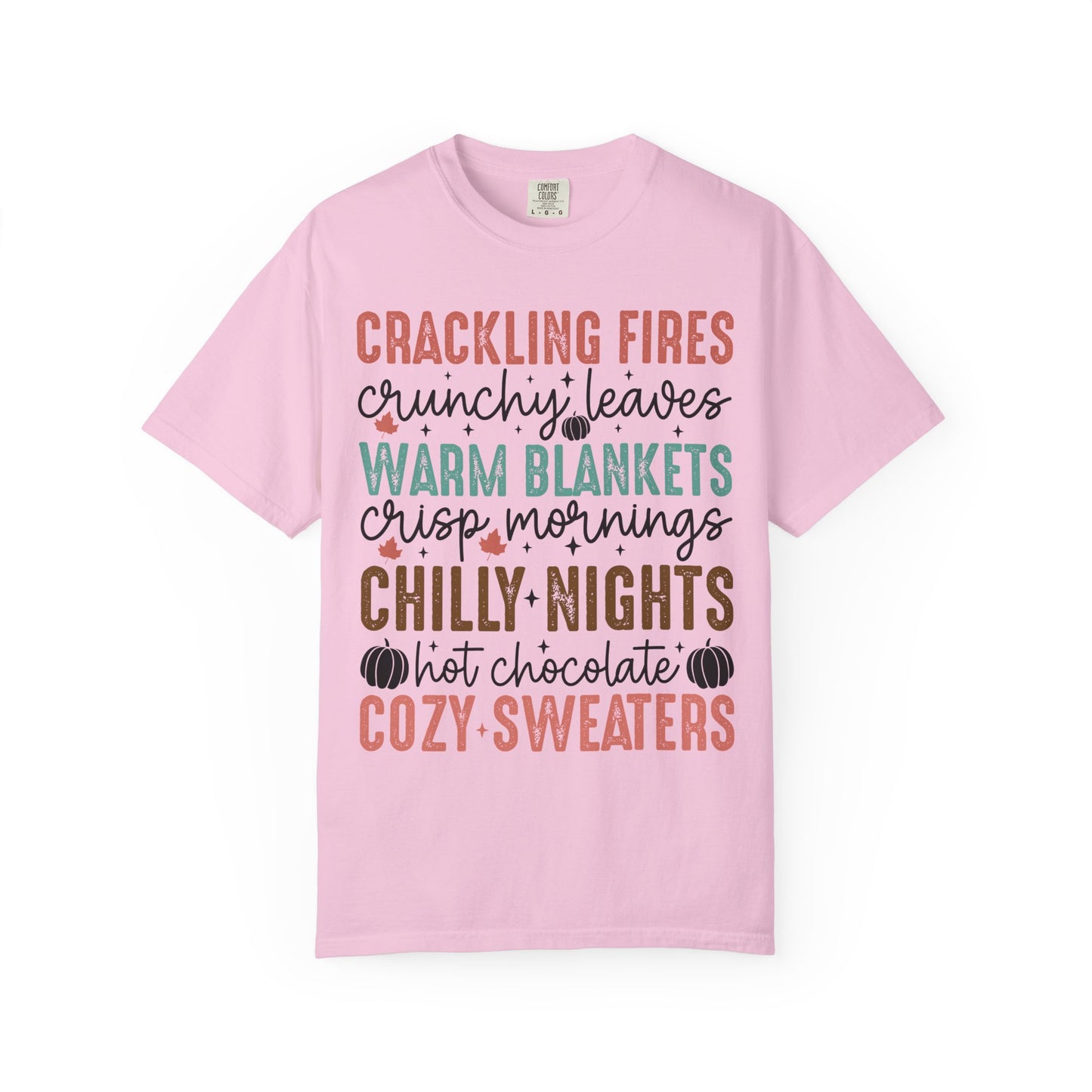 Fall Cozy T-Shirt, Unisex Autumn Tee, Warm Blankets Fashion, Seasonal Gift, Chilly Nights Apparel, Cute Thanksgiving Shirt