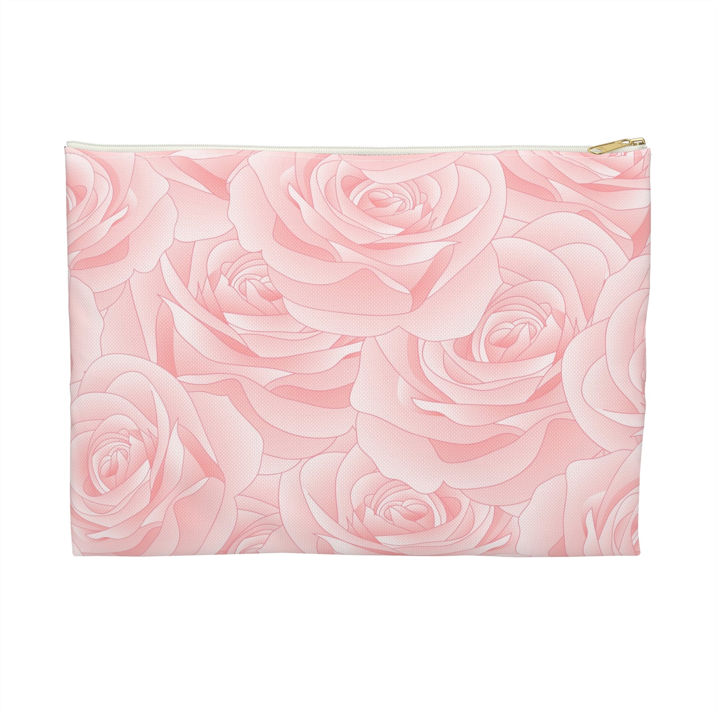 Blush Pink Rose Accessory Pouch | Floral Cosmetic Bag, Makeup Organizer, Travel Essentials, Gift for Her, Bridal Party Favor
