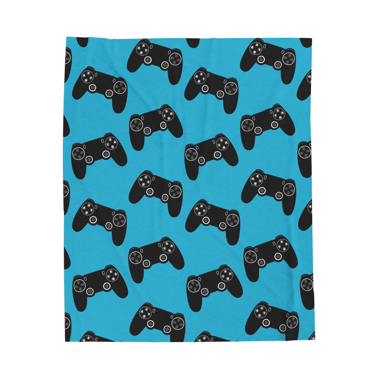 Gamer's Plush Blanket | Cozy Velveteen Throw for Gaming, Video Games, Gift for Gamers, Soft Blanket for Kids, Gaming Room Decor