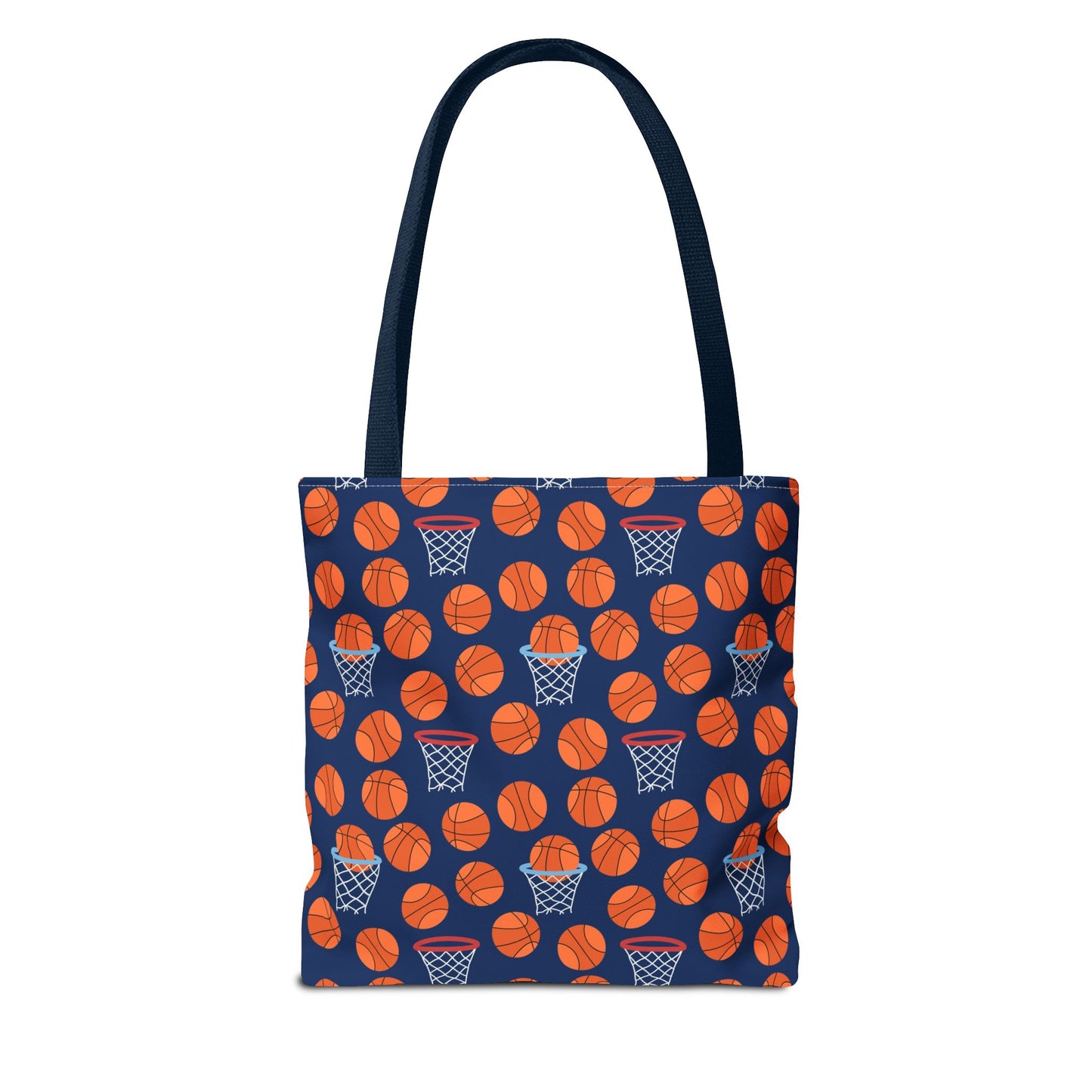 Trendy Tote Bag - Life is Good Design, Basketball Pattern, Stylish Carryall for Everyday Use, Eco-Friendly Shopping, Gift for Sports Lovers