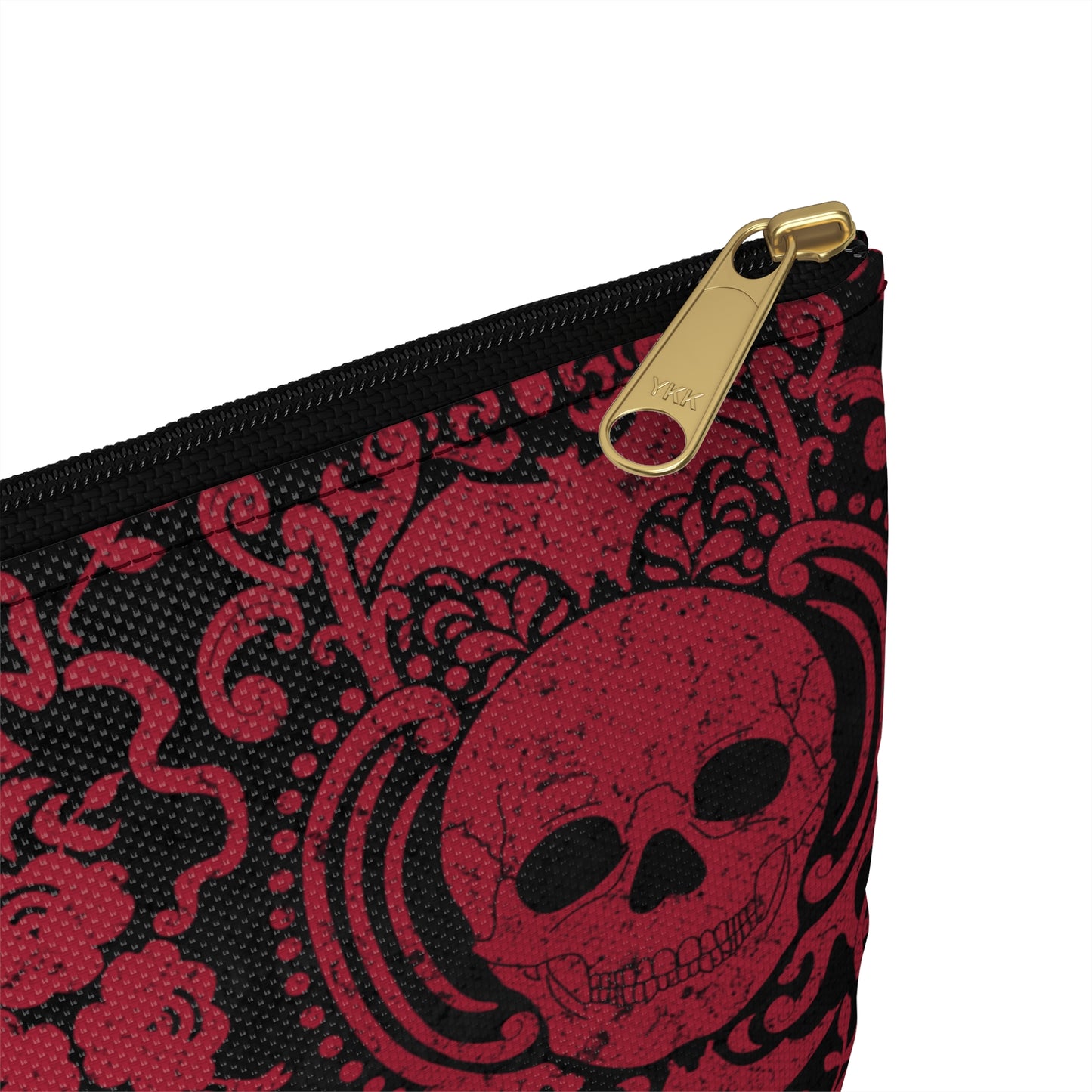 Gothic Skull Accessory Pouch - Edgy Makeup Bag, Perfect for Halloween, Alternative Fashion, Gift for Her, Gothic Aesthetic