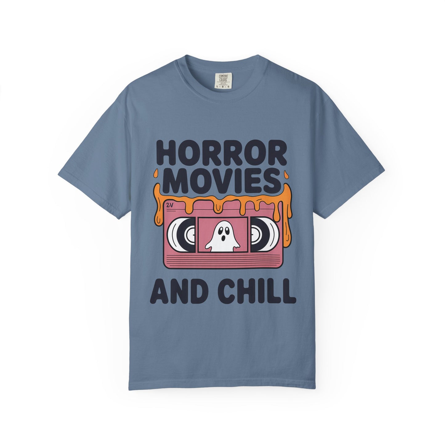 Horror Movies Chill T-Shirt - Perfect for Movie Nights, Halloween Parties, Gifts for Film Lovers, Unisex Tee
