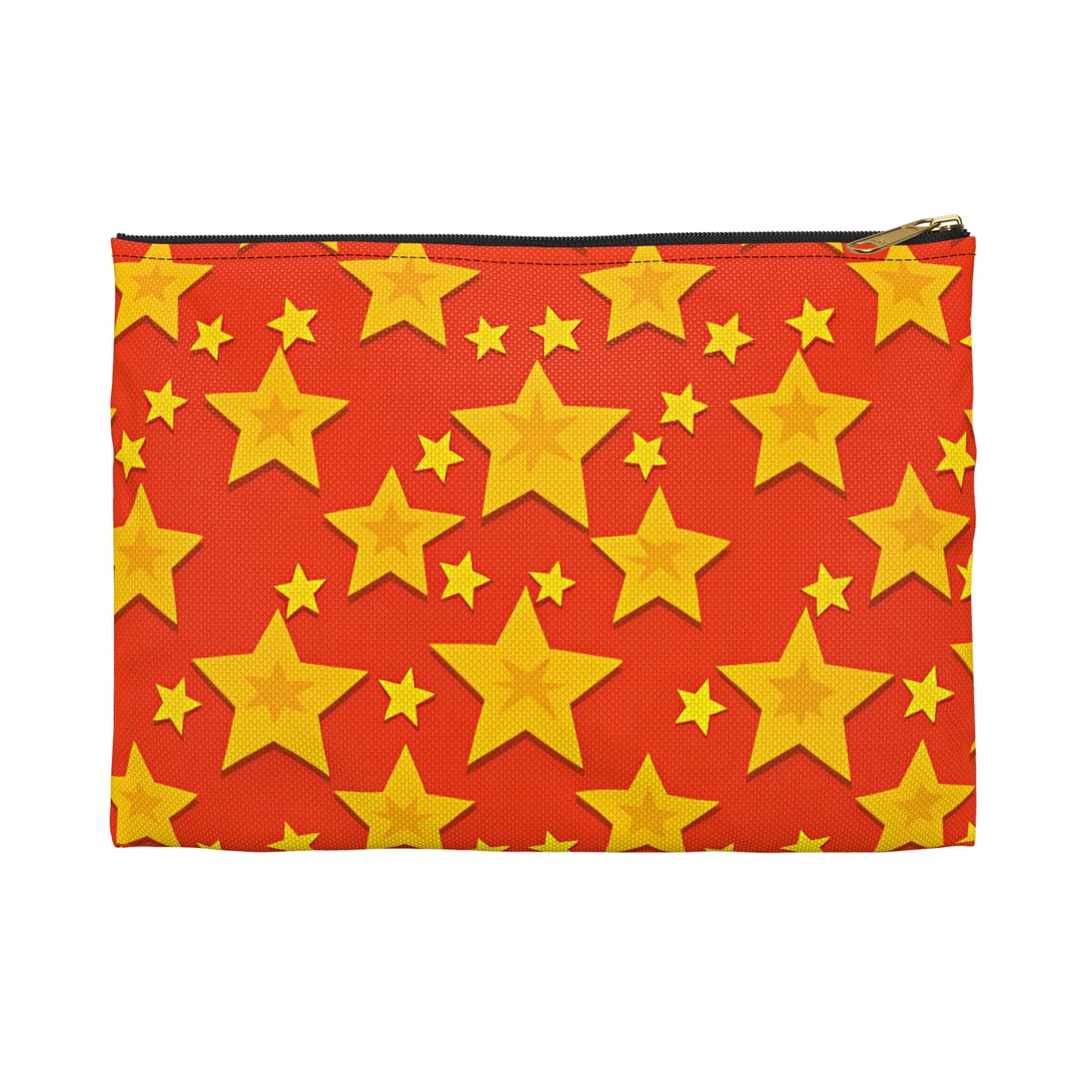 Vibrant Star Printed Accessory Pouch, Colorful Makeup Bag, Fun Travel Organizer, Cute Gift, Star-Themed Accessories