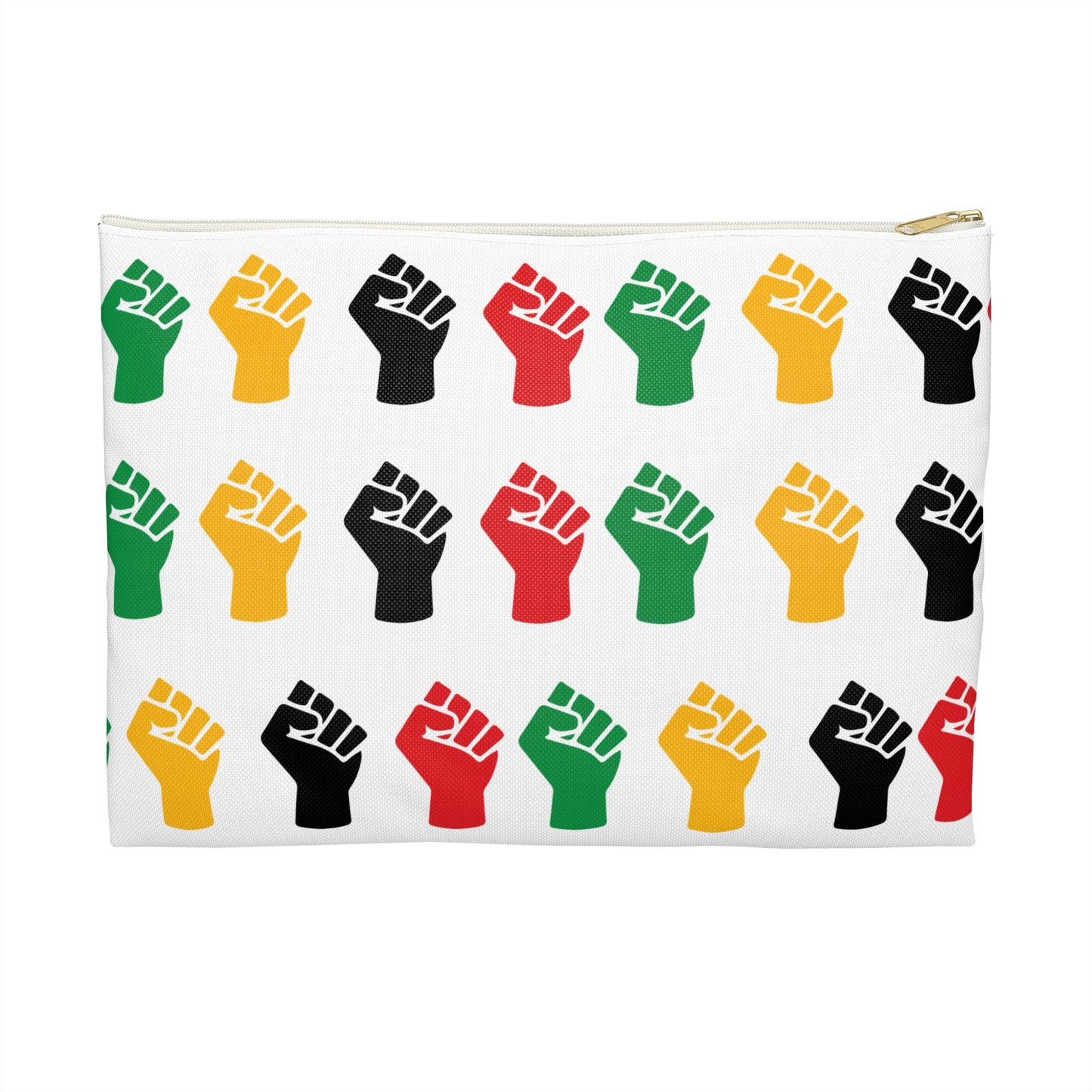 Empowering Accessory Pouch - Bold Fist Design, Protest Gear, Activism Organizer, Gift for Allies, Travel Essentials, Arts & Crafts