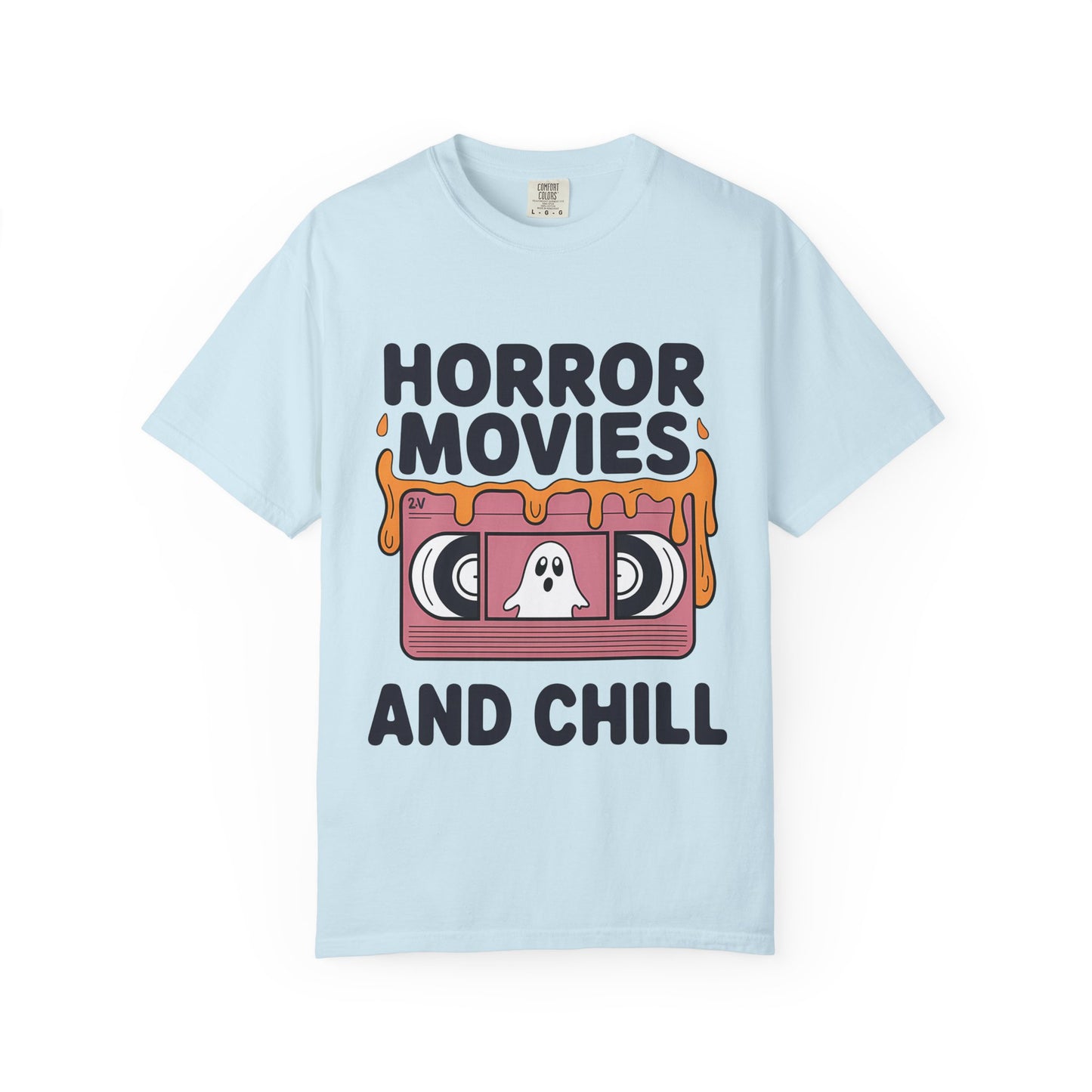 Horror Movies Chill T-Shirt - Perfect for Movie Nights, Halloween Parties, Gifts for Film Lovers, Unisex Tee