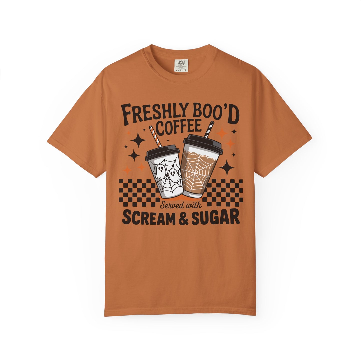 Spooky Vibes Coffee T-shirt, Halloween Gift, Unisex Tee, Fall Fashion, Casual Comfortable Wear, Fun Holiday Top