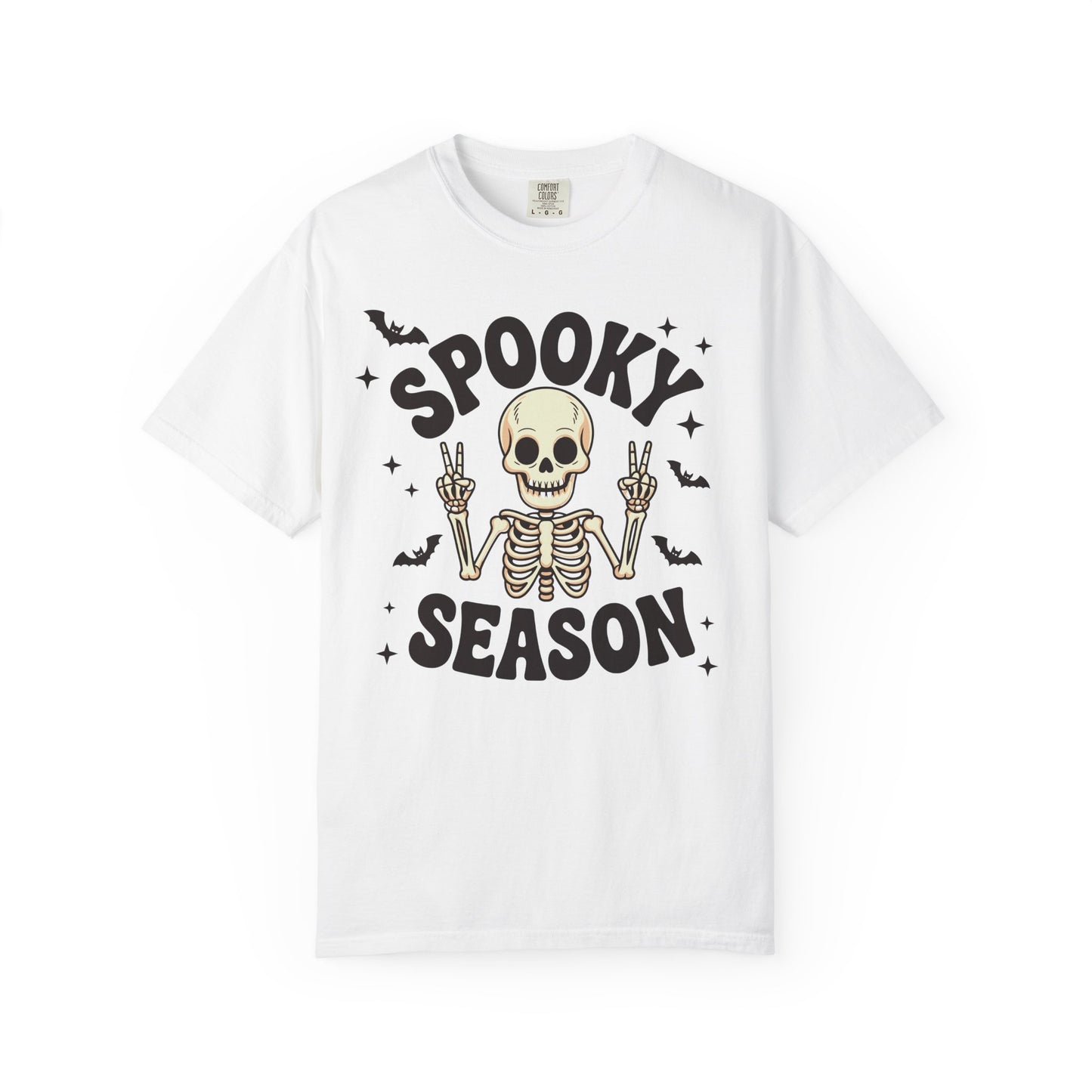 Spooky Season Skeleton T-Shirt, Halloween Tee, Unisex Graphic Shirt, Casual Fall Apparel, Gifts for Halloween Lovers