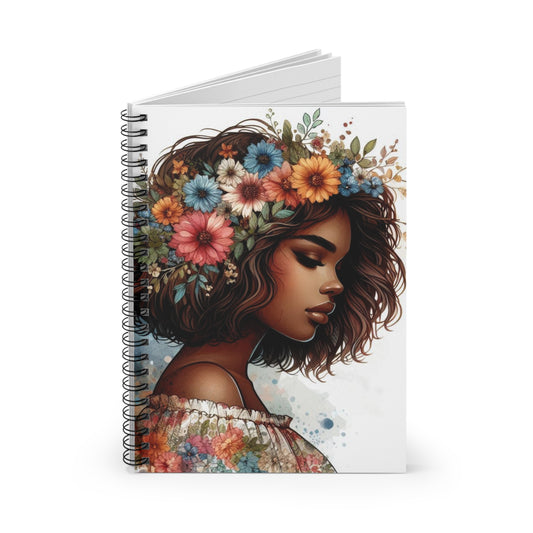 Floral Spirit Spiral Notebook - Beautifully Illustrated Ruled Pages for Inspiration and Dreaming