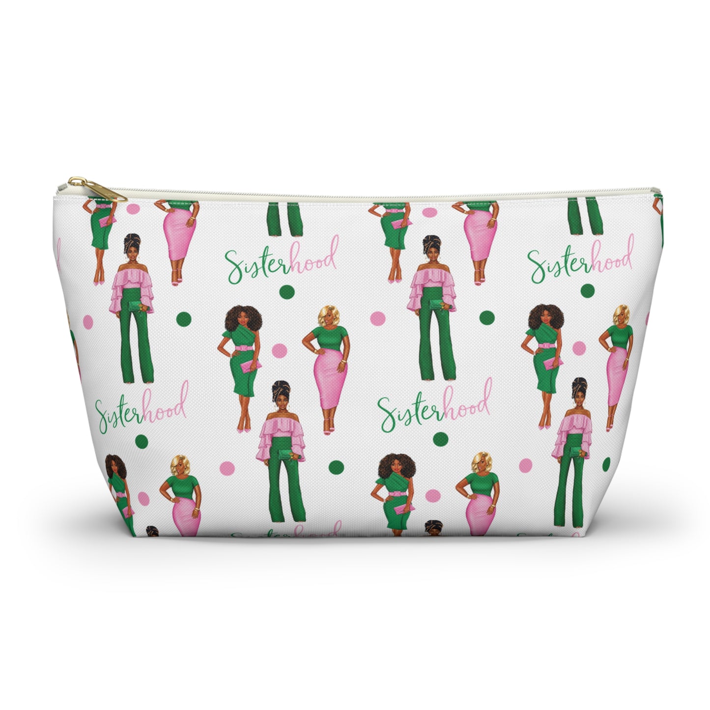 Sisterhood Accessory Pouch | Chic Makeup Bag, Travel Organizer, Gift for Friends, Feminine Coin Purse, Cute Toiletry Bag