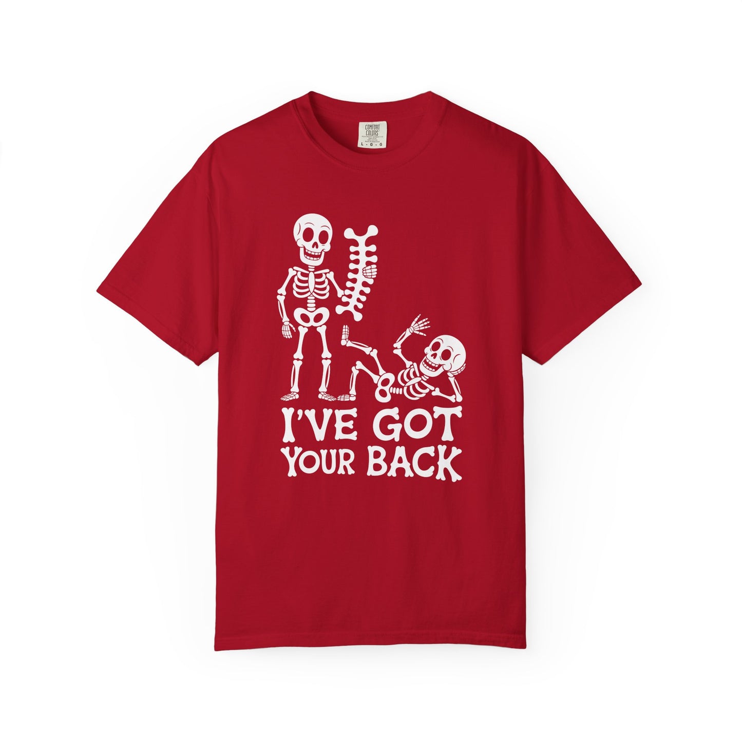 Funny Skeleton T-Shirt, Halloween Tee, Unisex Humor Shirt, Got Your Back Shirt, Gift for Friends, Casual Wear