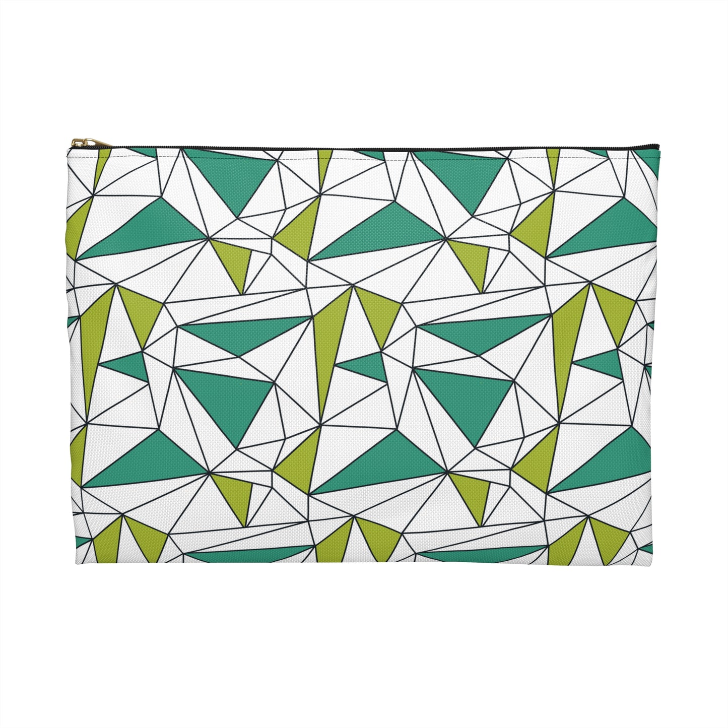Geometric Print Accessory Pouch - Stylish Organizer for Travel, Makeup, School Supplies, Eco-Friendly Gift Idea, Modern Design