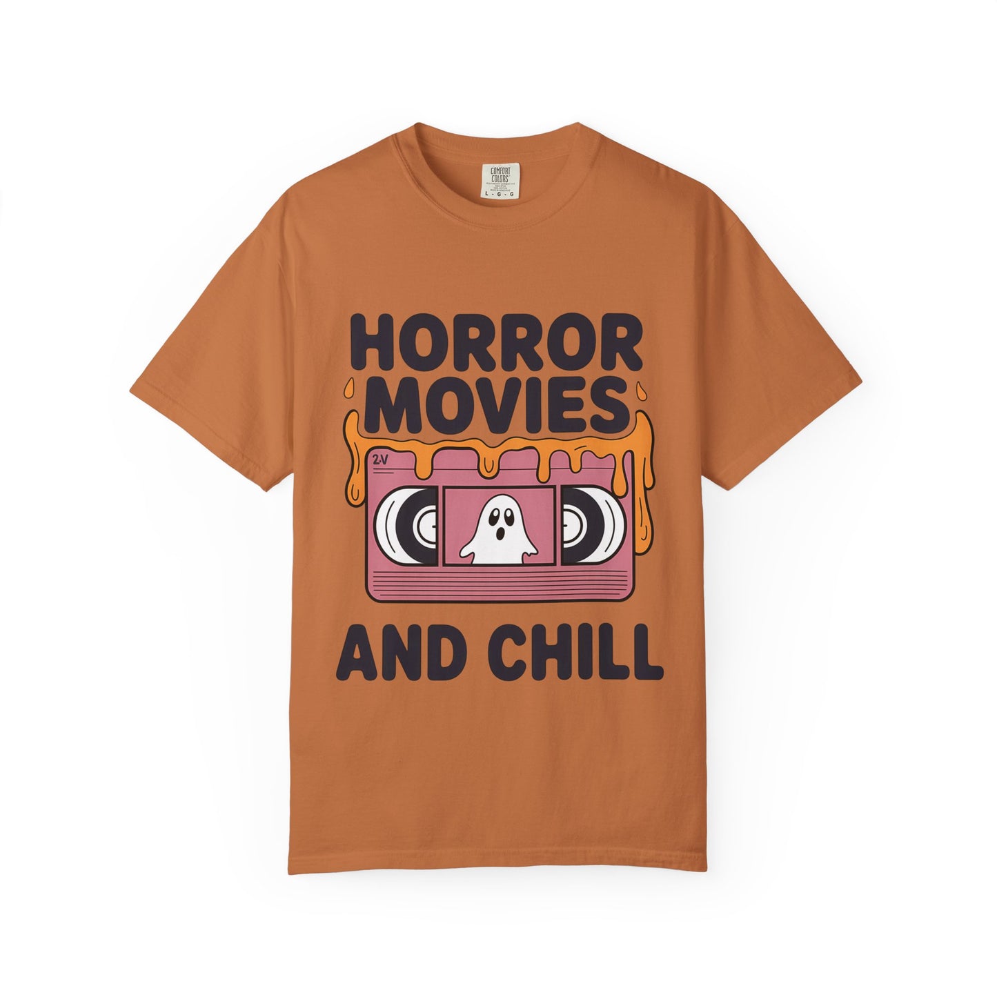 Horror Movies Chill T-Shirt - Perfect for Movie Nights, Halloween Parties, Gifts for Film Lovers, Unisex Tee