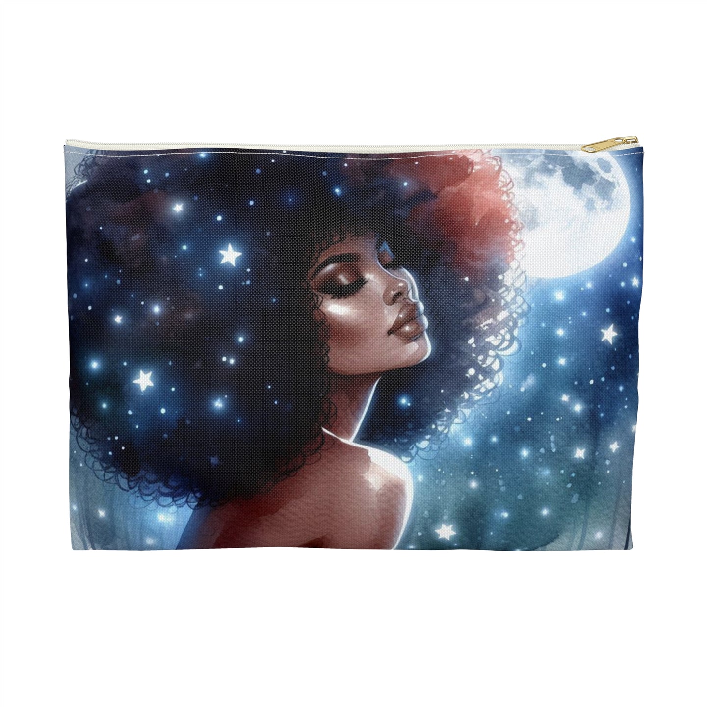 Celestial Beauty Accessory Pouch - Cosmic Makeup Bag, Starry Night Organizers, Gift for Her, Travel Essentials, Astrology Accessories