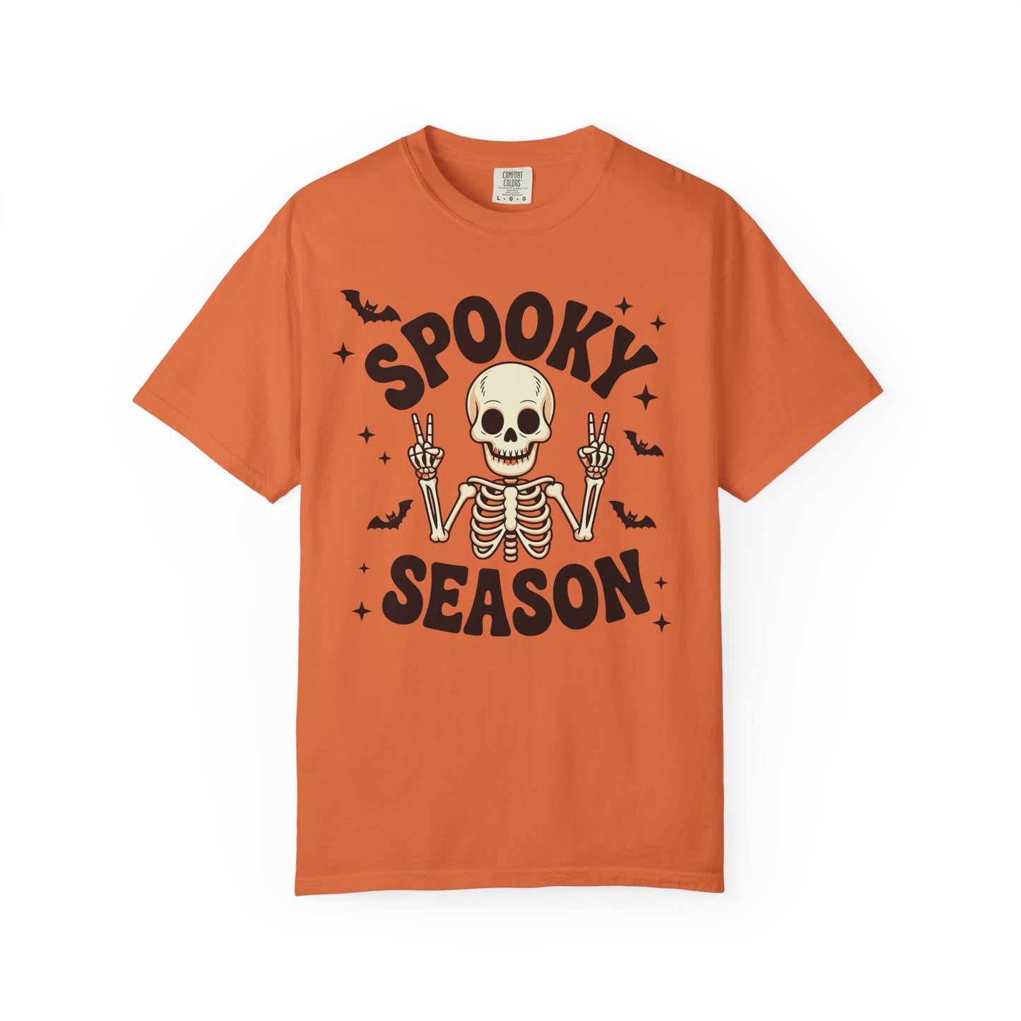Spooky Season Skeleton T-Shirt, Halloween Tee, Unisex Graphic Shirt, Casual Fall Apparel, Gifts for Halloween Lovers