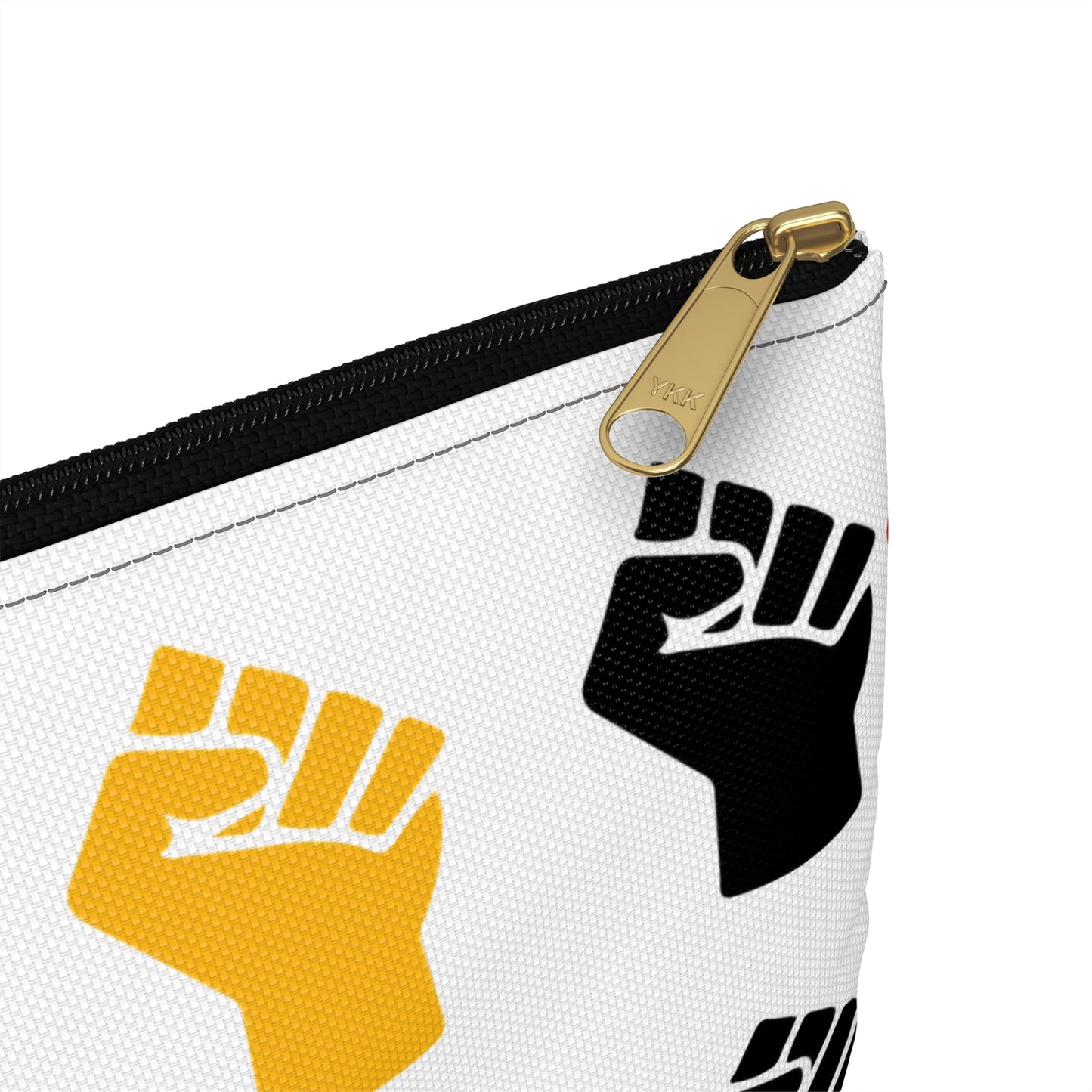 Empowering Accessory Pouch - Bold Fist Design, Protest Gear, Activism Organizer, Gift for Allies, Travel Essentials, Arts & Crafts
