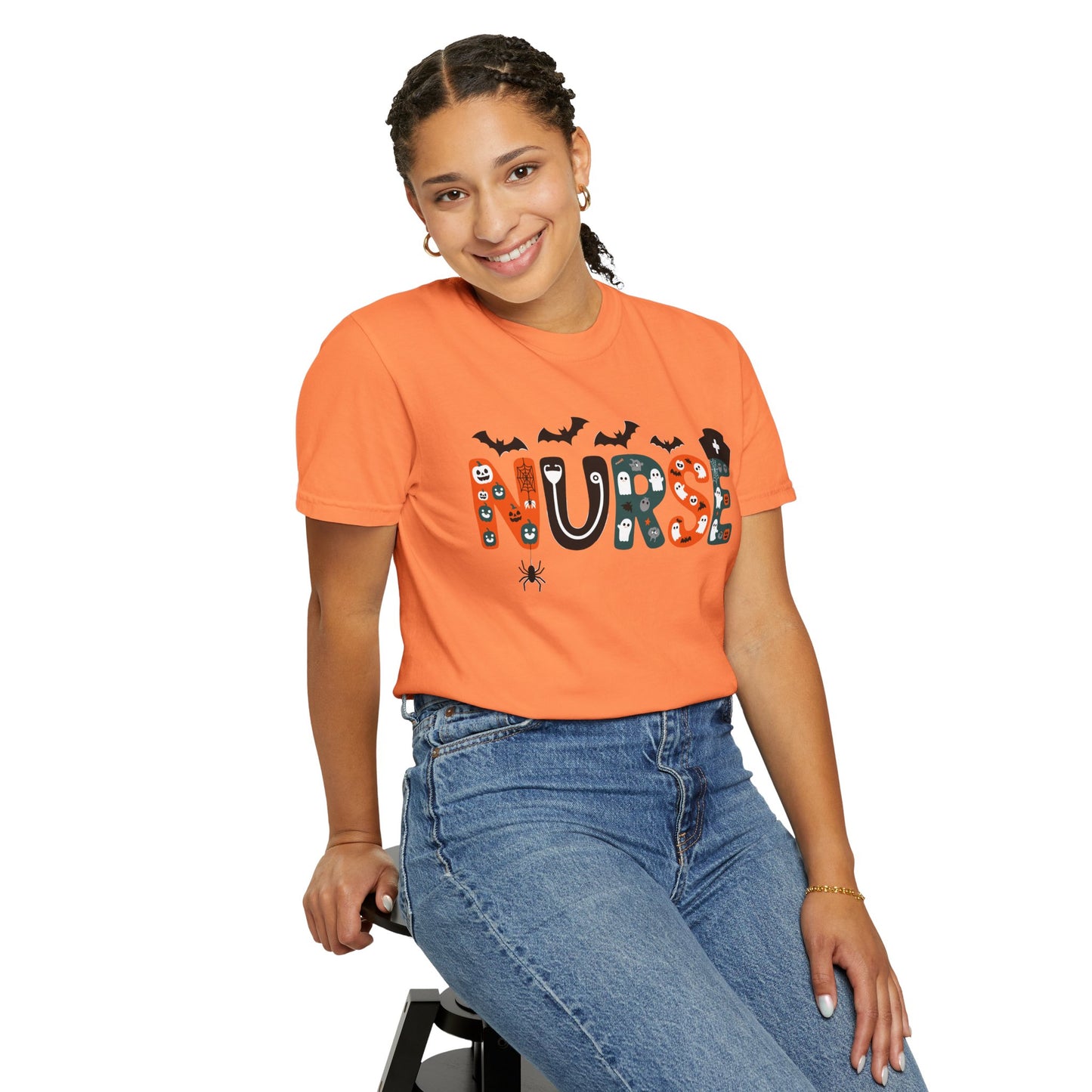 Halloween Nurse T-Shirt, Unisex Spooky Tee for Healthcare Workers, Cute Nurse Shirt, Fall Nurse Gift, Halloween Costume Top