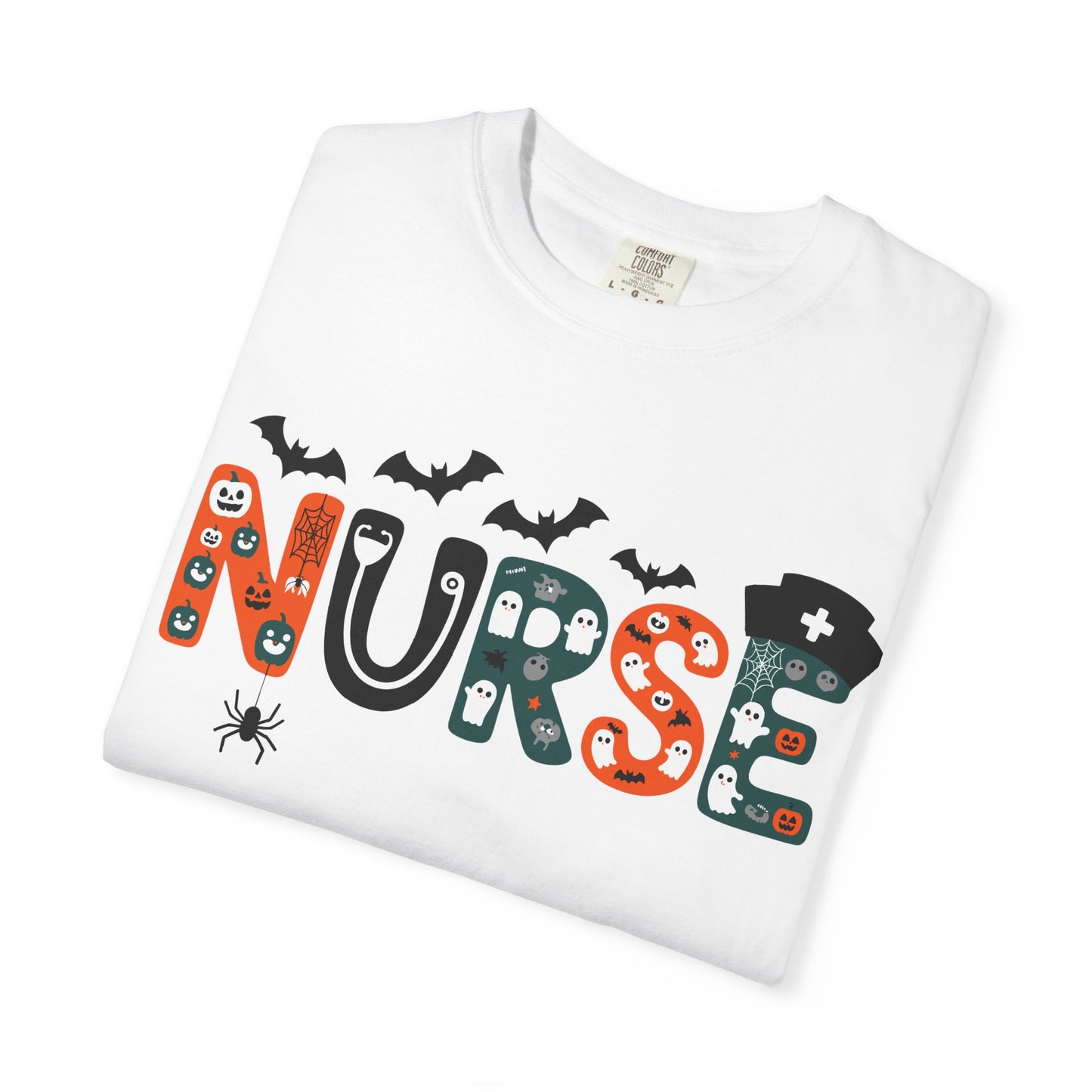 Halloween Nurse T-Shirt, Unisex Spooky Tee for Healthcare Workers, Cute Nurse Shirt, Fall Nurse Gift, Halloween Costume Top
