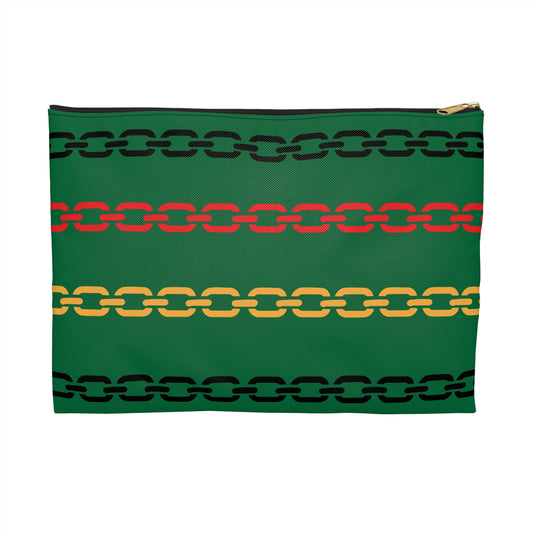 Rasta Vibes Accessory Pouch, Bohemian Makeup Bag, Ethnic Travel Case, Festival Essentials Kit, Gift for Music Lovers