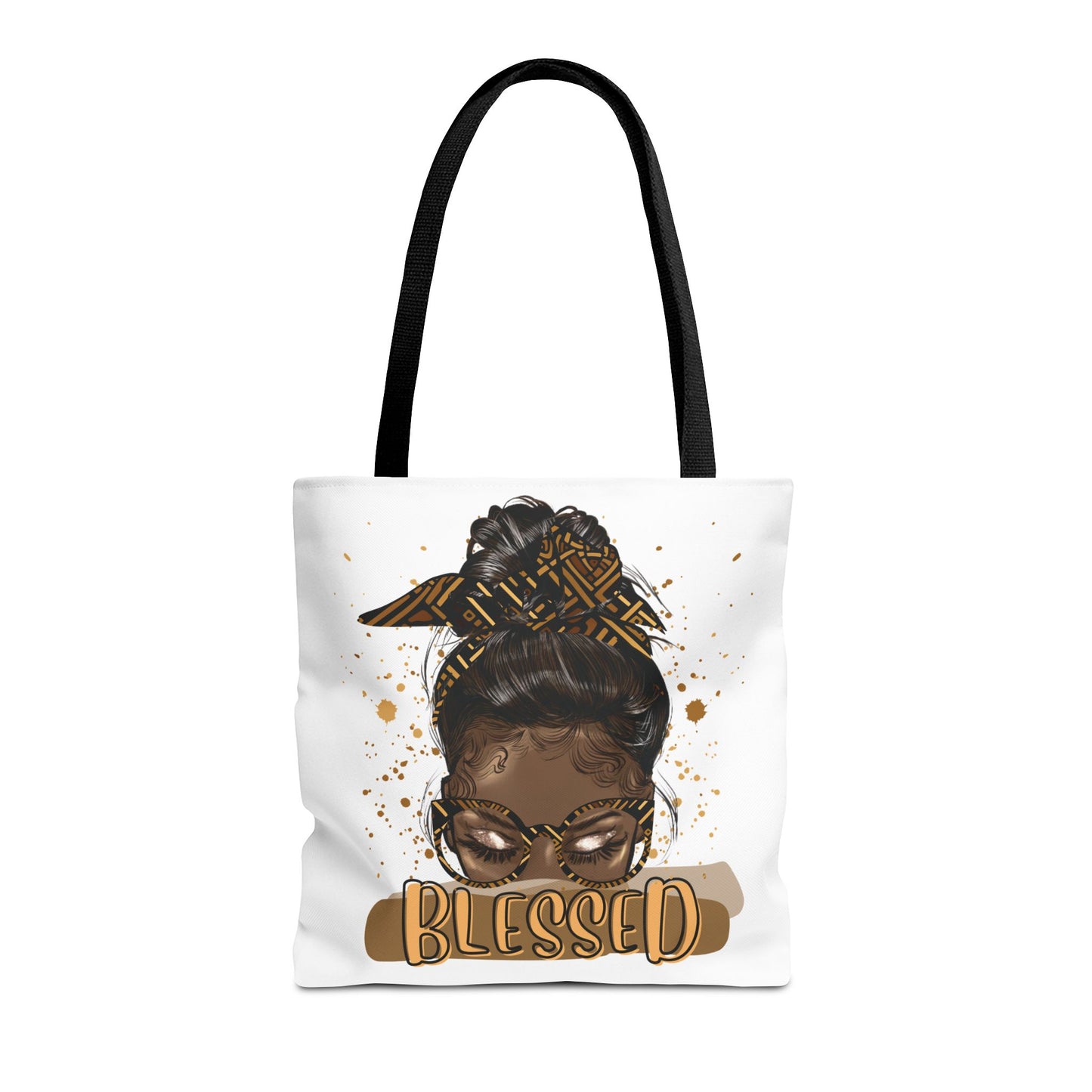 Blessed Tote Bag, Positive Vibes Tote, Inspirational Gift for Her, Eco-Friendly Shopping Bag, Trendy Art Tote