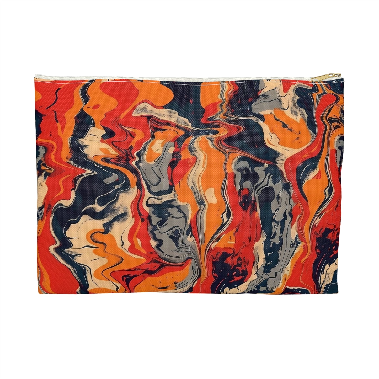 Vibrant Abstract Accessory Pouch, Makeup Bag, Travel Organizer, Gift for Her, Unique Storage Solution