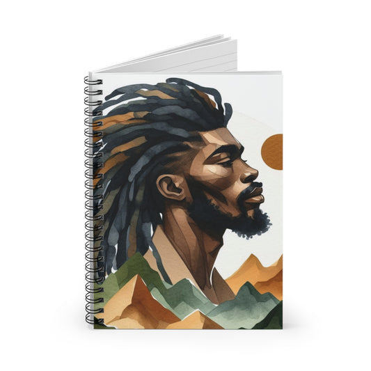 Artistic Spiral Notebook - Inspirational Mountain Design